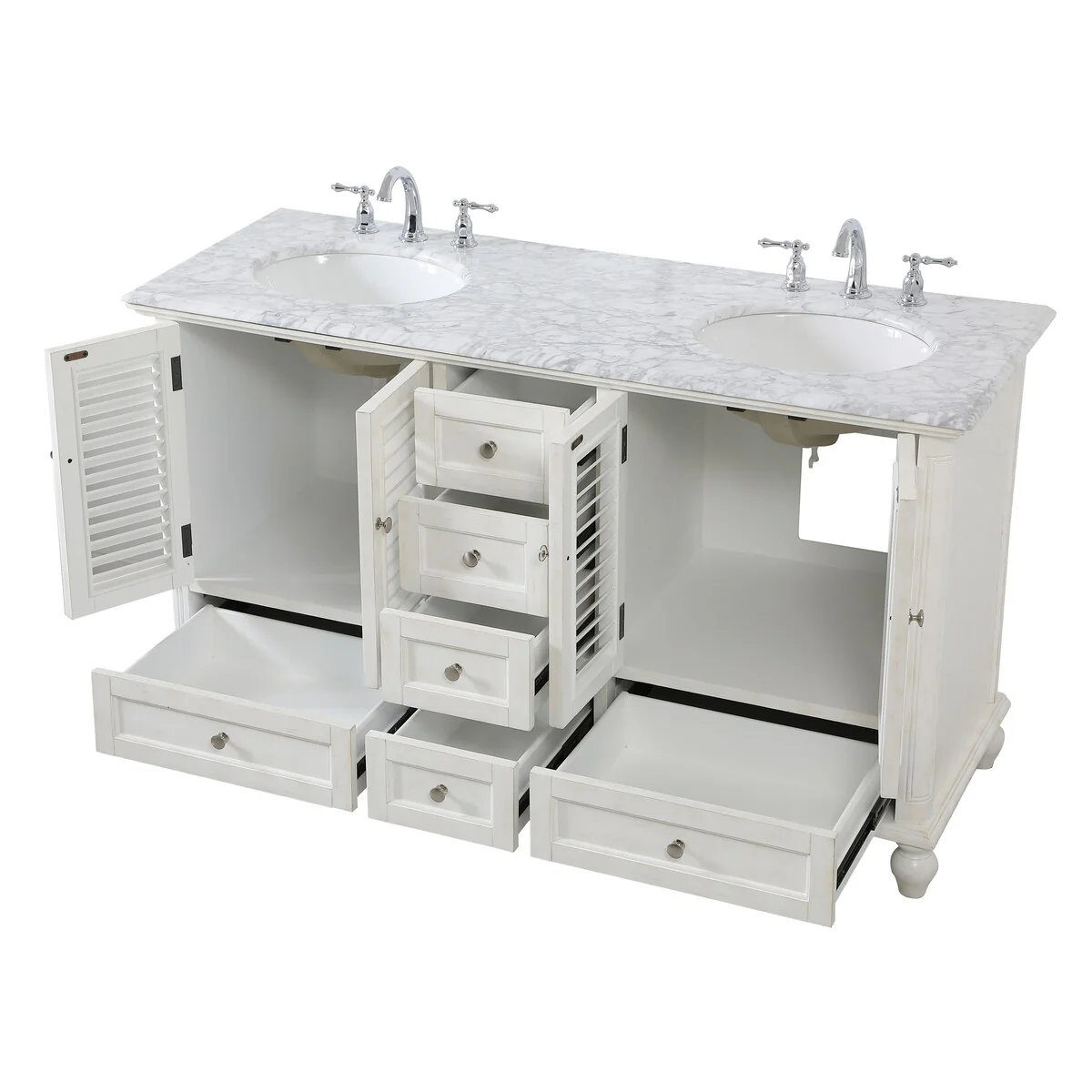Core 60 Inch Double Bathroom Vanity