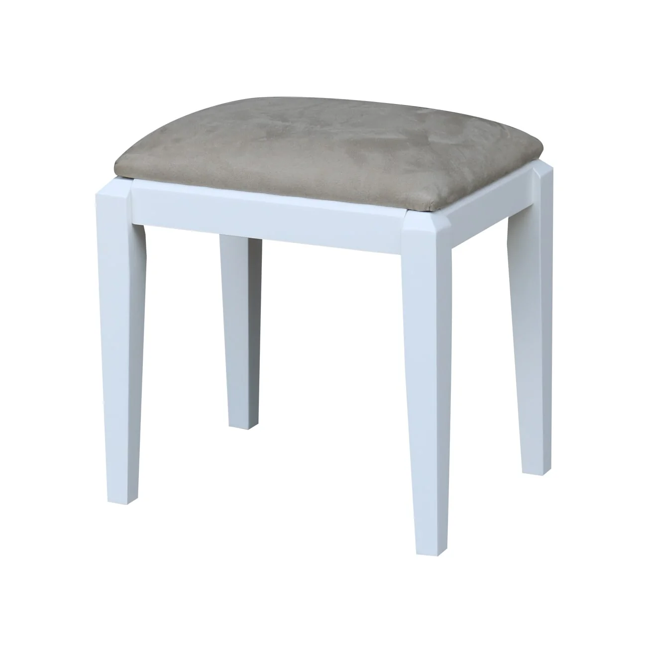 Solid Wood Upholstered Vanity Bench - N/A