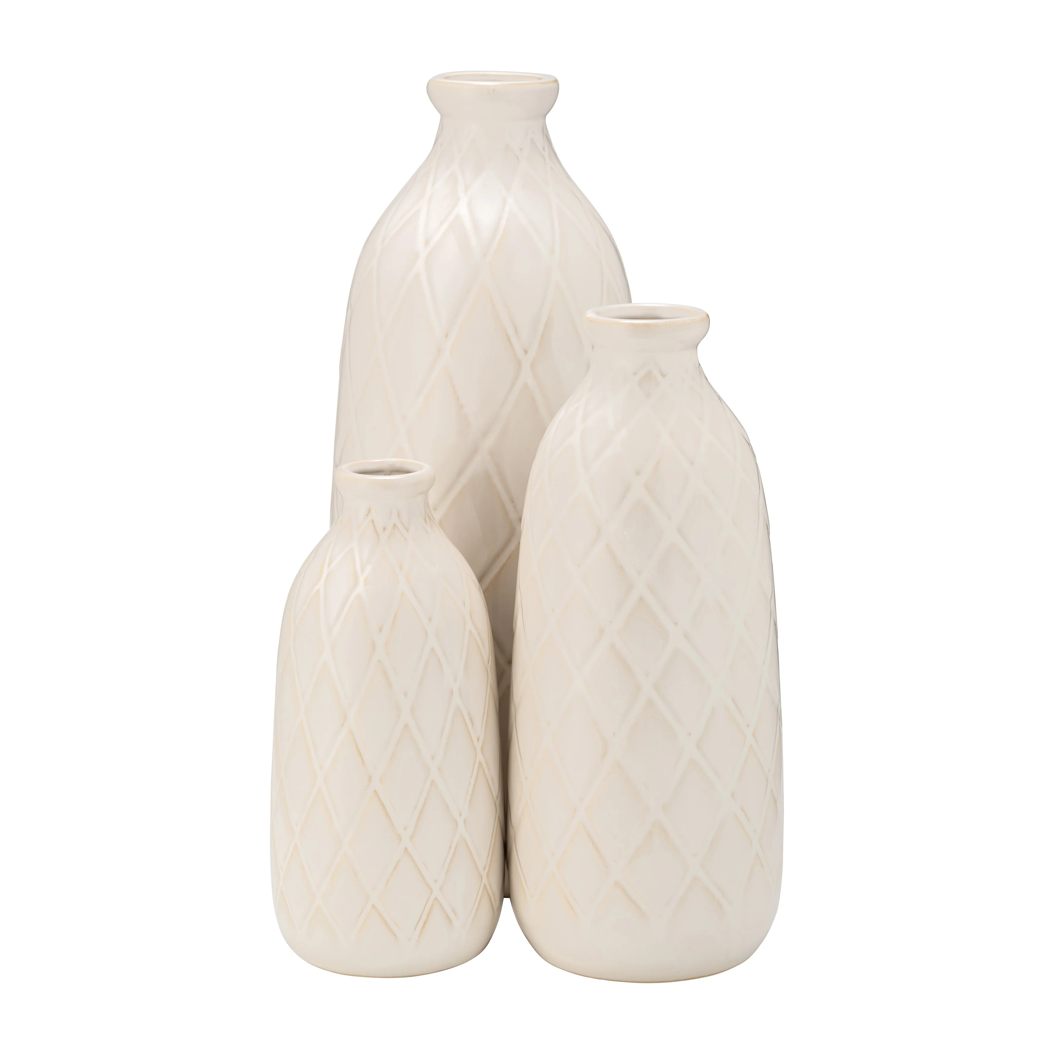 Sagebrook Home Neutral Ceramic Vase