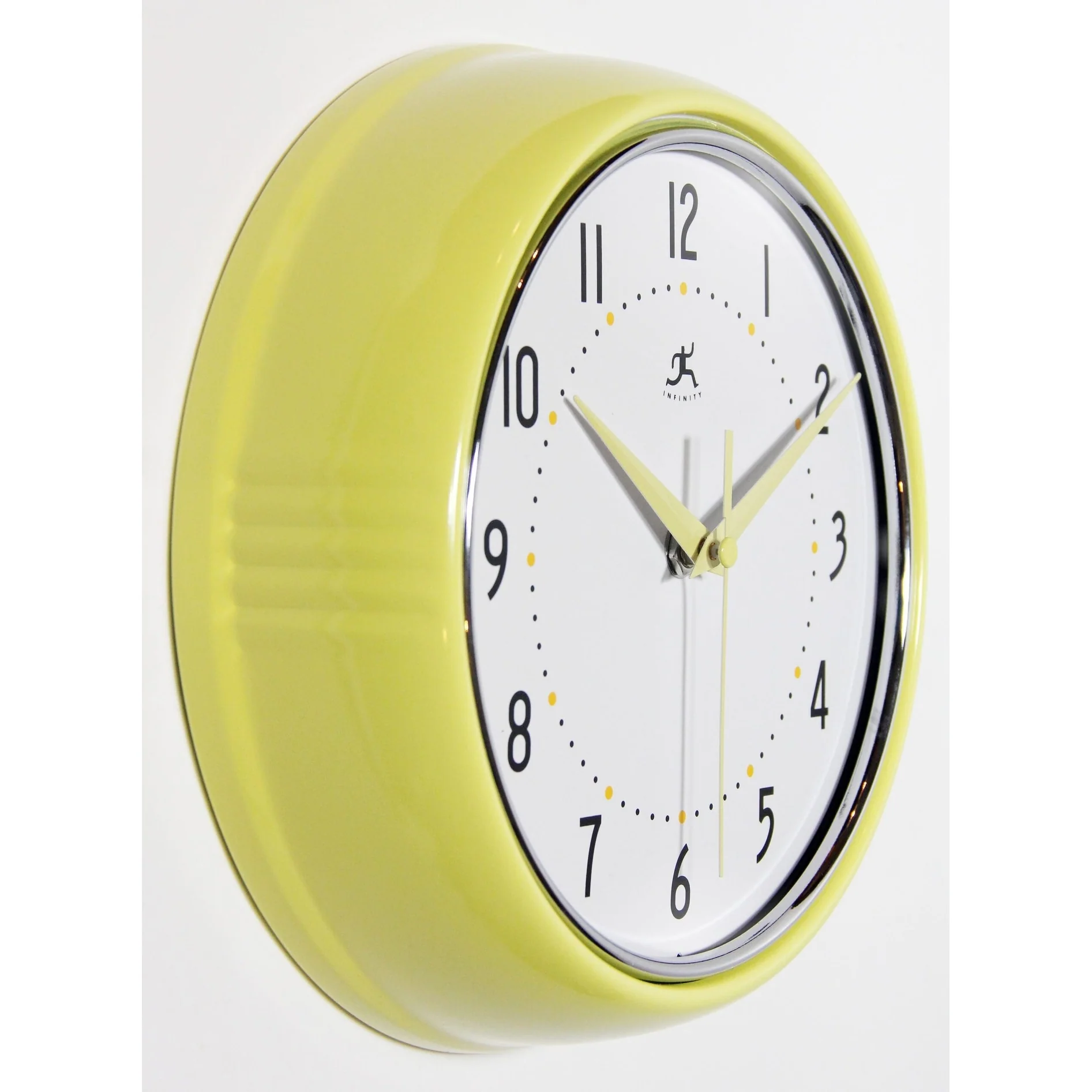Round Retro Kitchen Wall Clock by Infinity Instruments