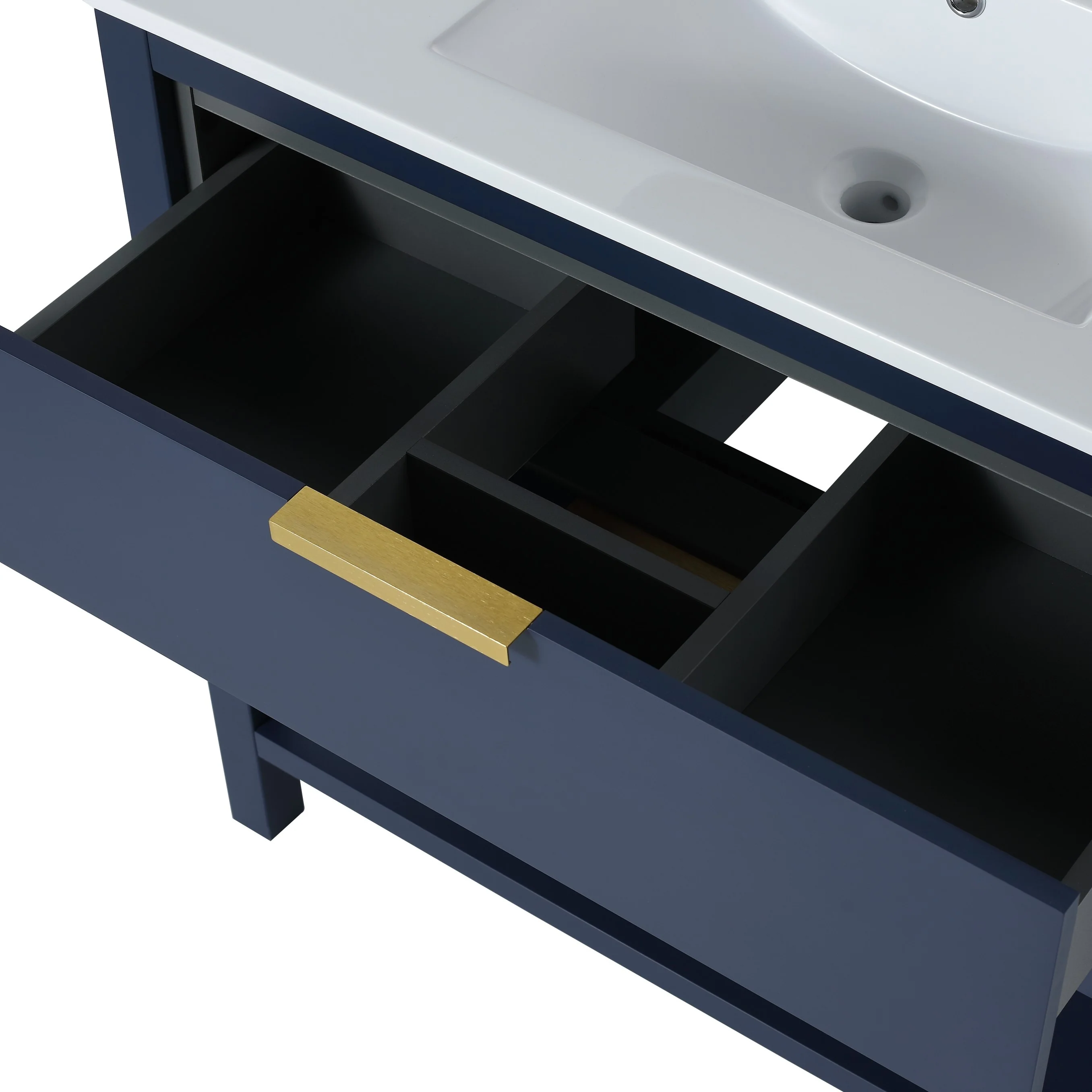 BNK 30/36 Inch Bathroom Vanity With Single Sink,Modern Bathroom Vanities With Soft Close Drawer And Shelf