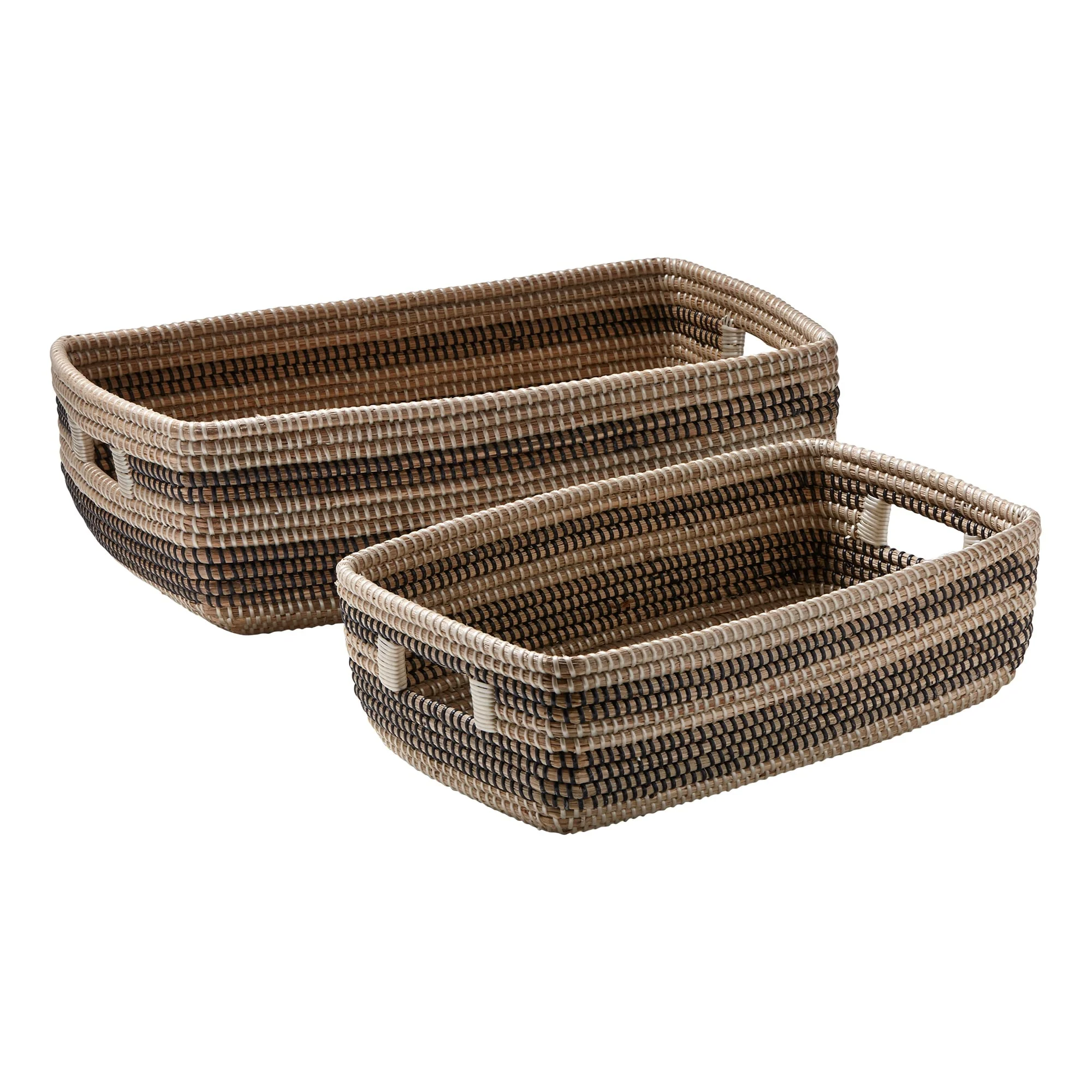 Seagrass Stripe Basket Set of 2