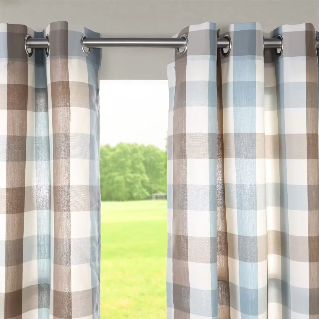 Wonderland Checks Outdoor UV Protected Privacy Panel