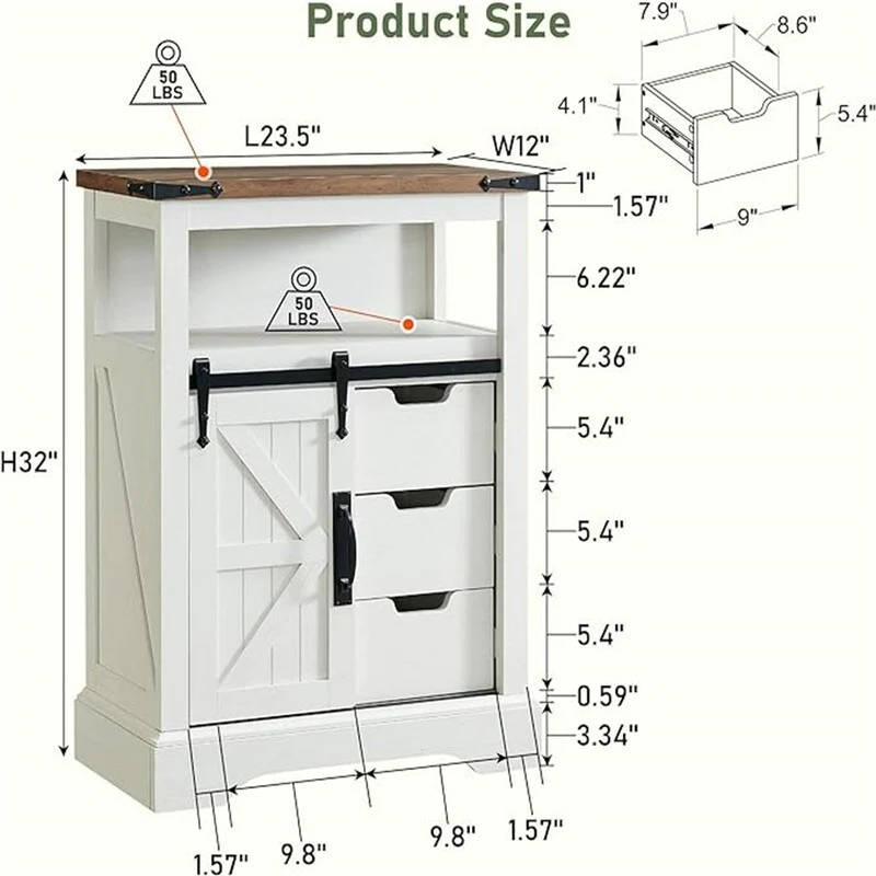 Bathroom Floor Cabinet - 12