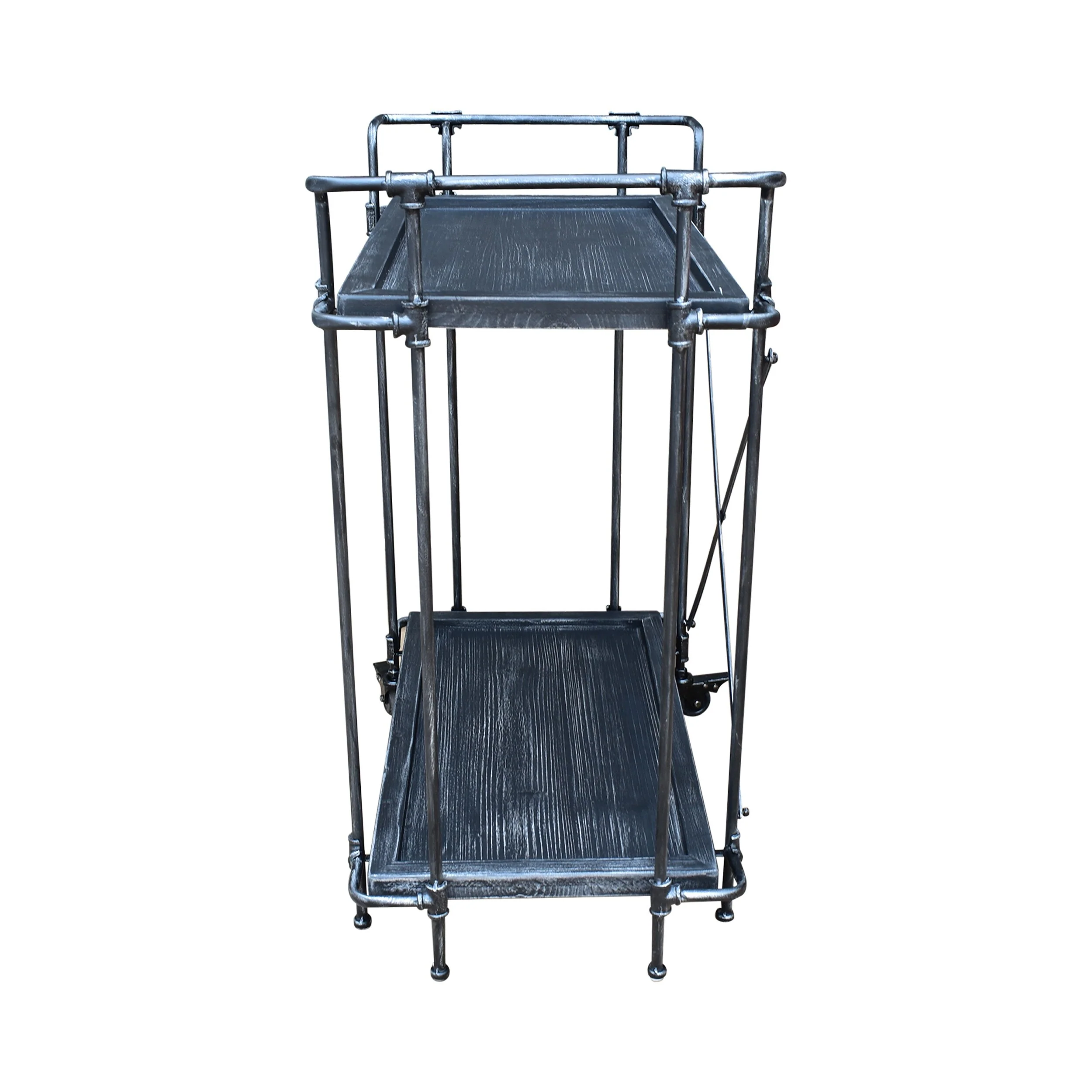 Eden Outdoor Industrial Firwood and Iron Bar Cart by Christopher Knight Home - 28.00
