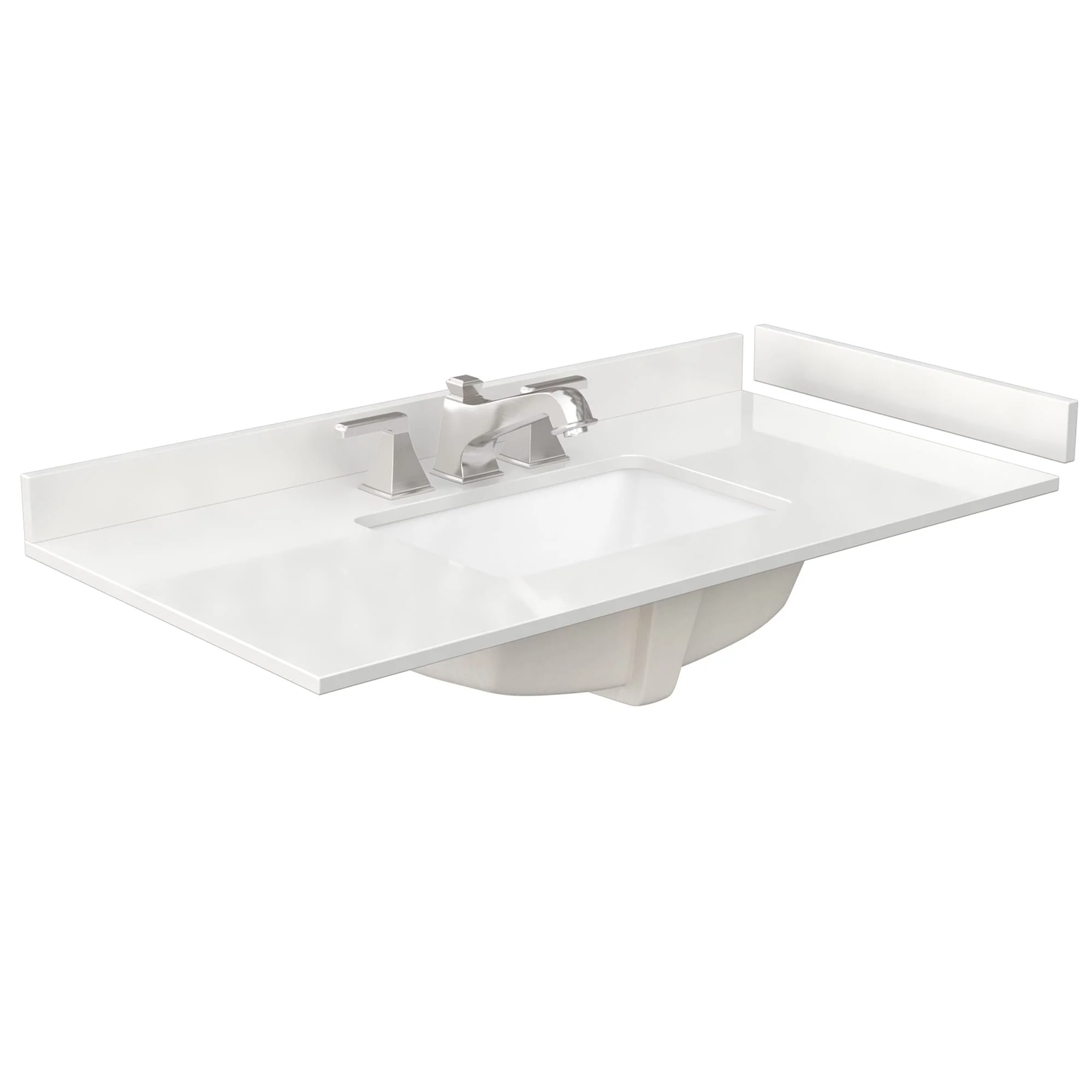Elan 42-inch Single Vanity, 3 Hole Quartz Top
