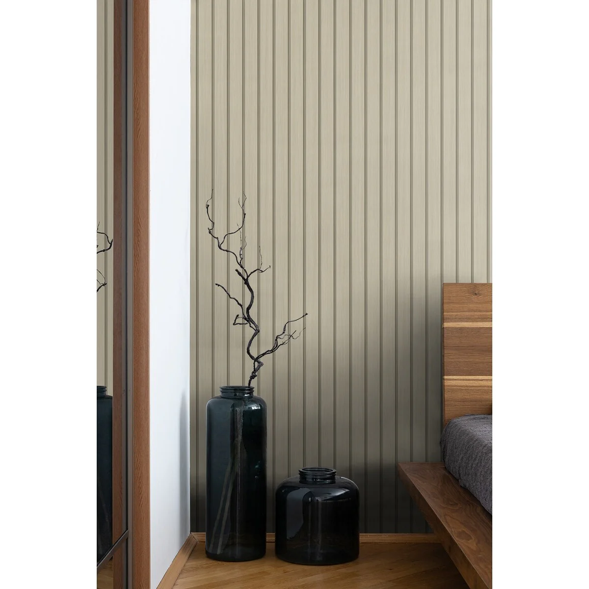 Stacy Garcia Home Faux Wooden Slats Peel and Stick Wallpaper