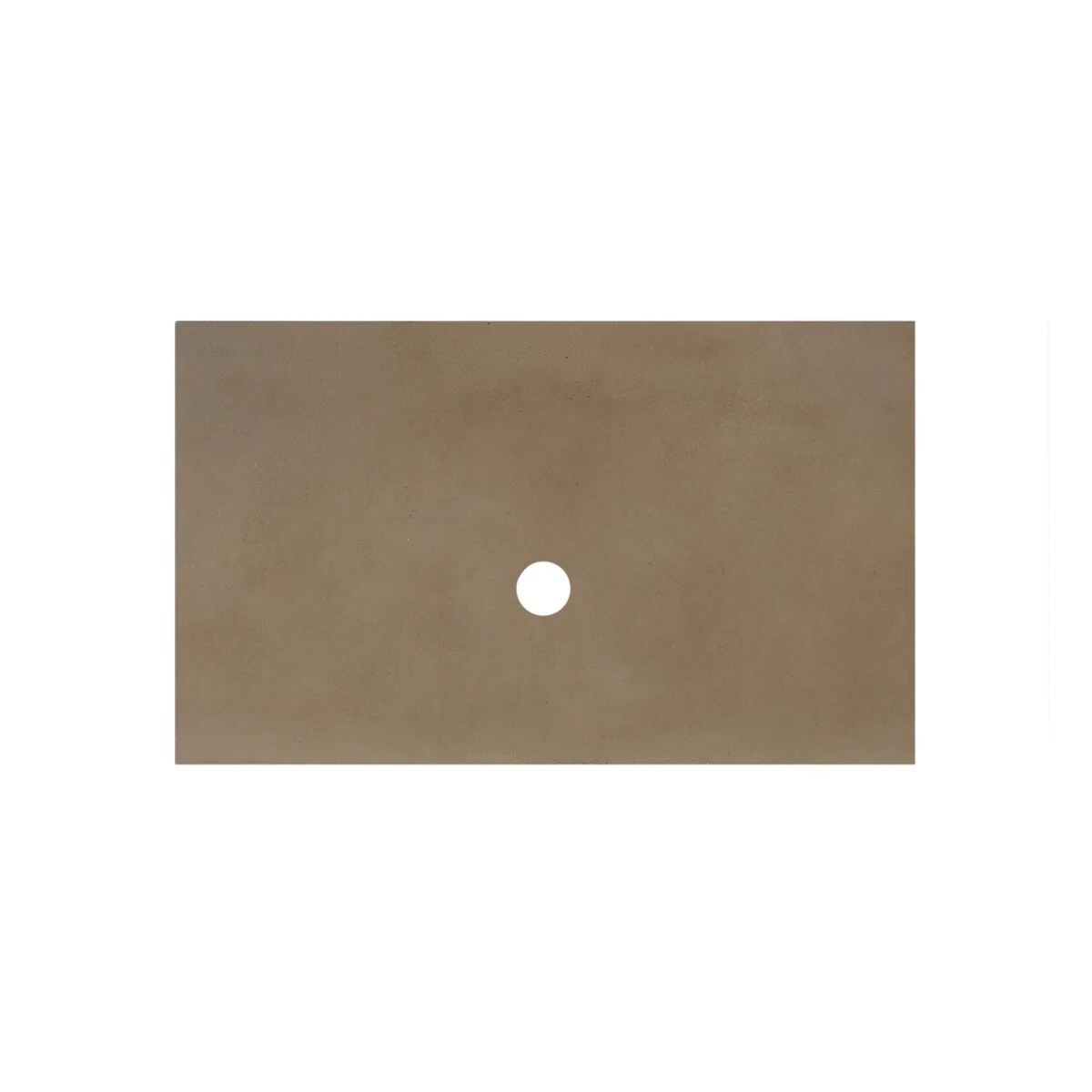 NativeStone Concrete Vanity Top - Vessel Sink Cutout with No Faucet Hole (Top Only)