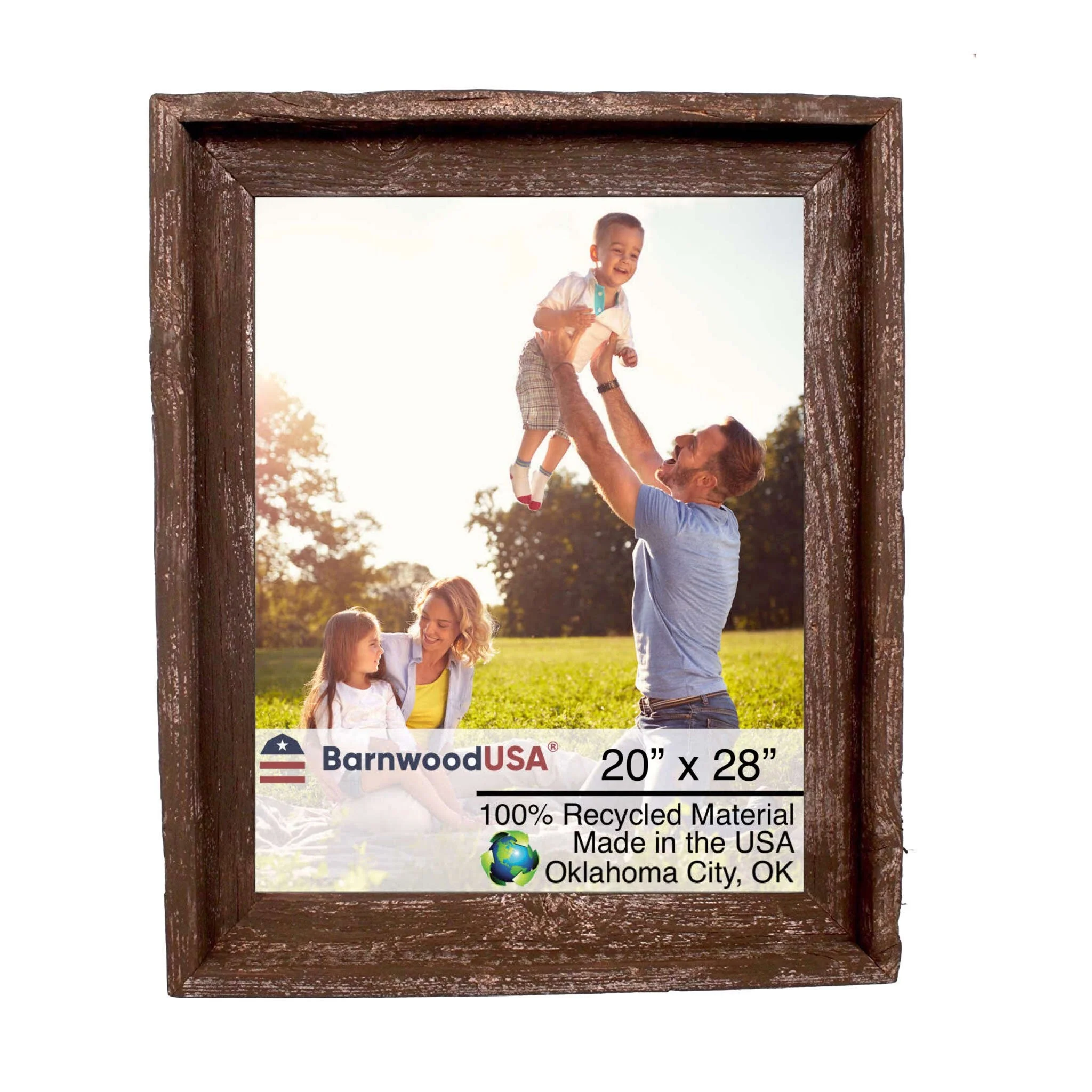 BarnwoodUSA Rustic Farmhouse Signature Wood Picture Frame