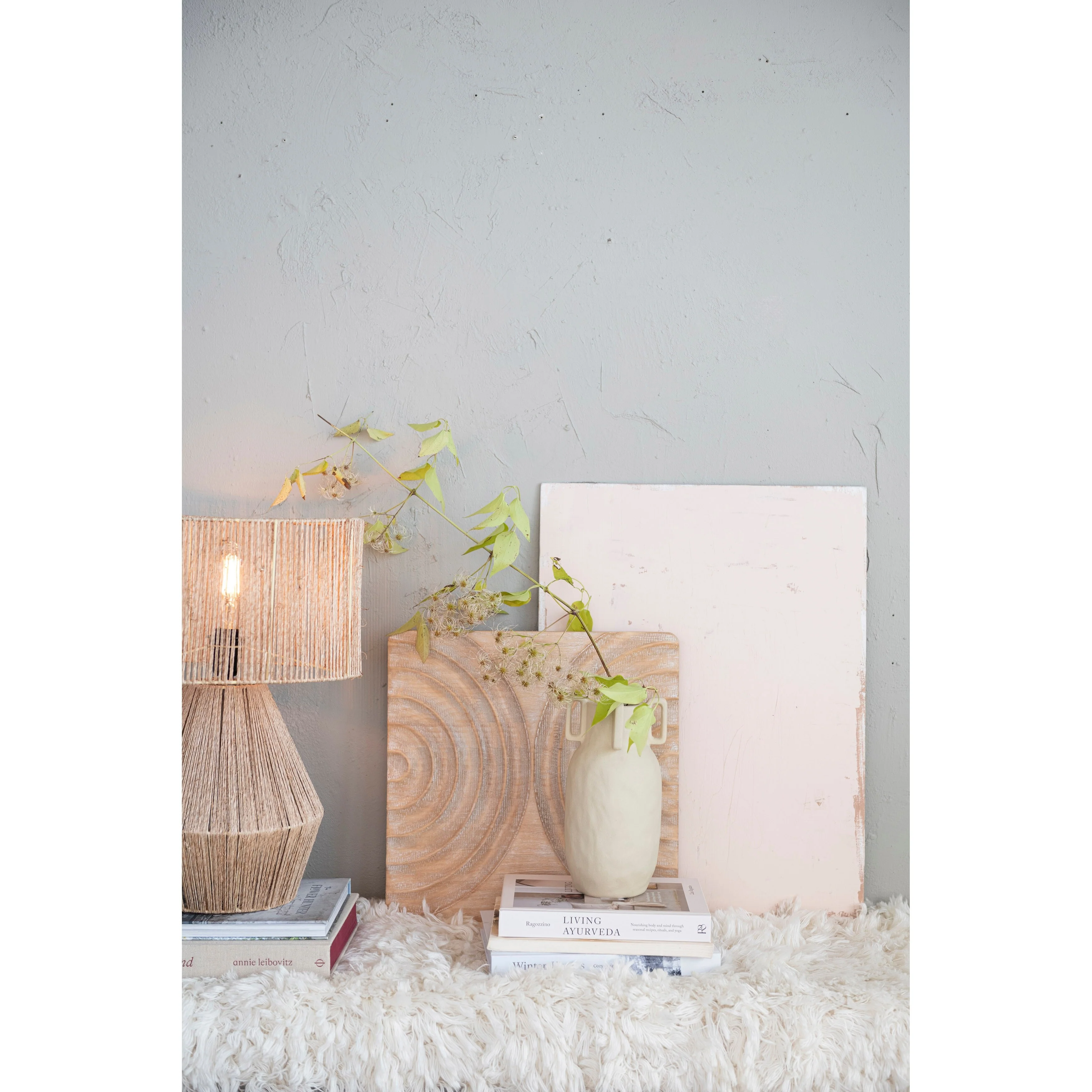 Wood Wall Art with Carved Arches