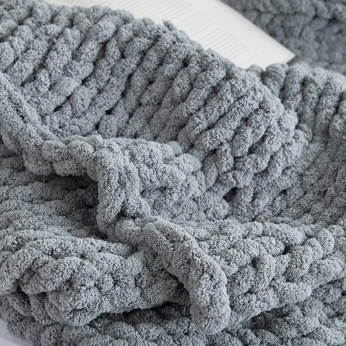 Cozy Potato® Chenille Chunky Knit Throw Blanket