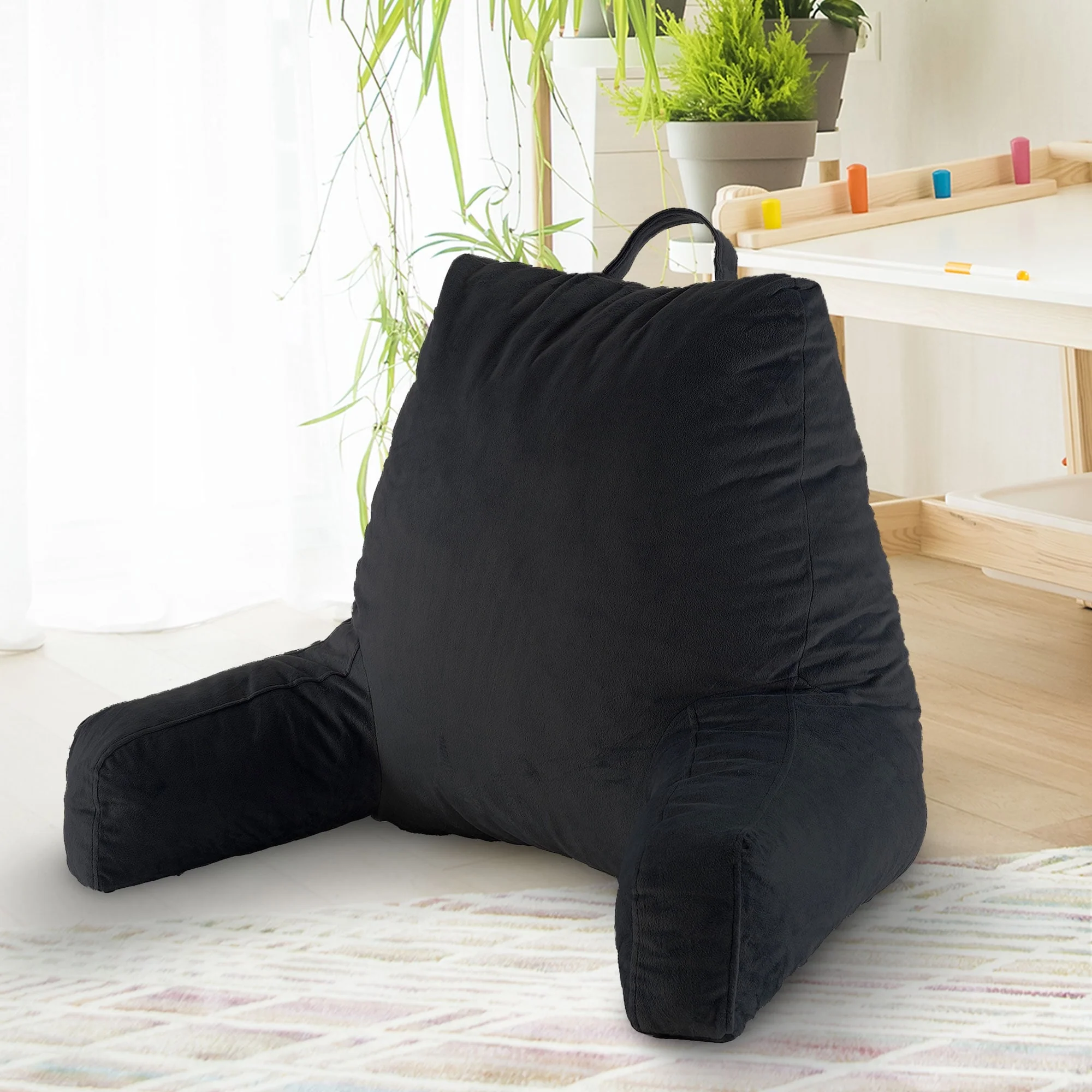 Cheer Collection Kids Size Reading and Backrest Pillow with Armrest