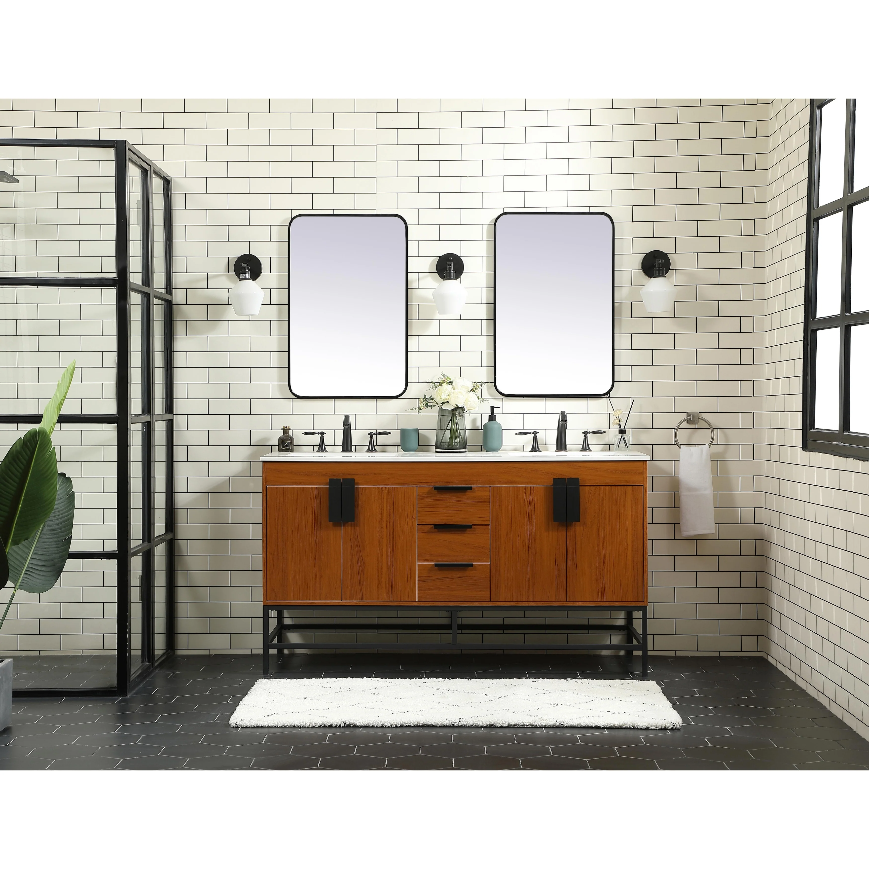 Blossom 60 Inch Double Bathroom Vanity