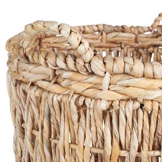 Household Essentials Tall Banana Leaf Floor Basket with Handles
