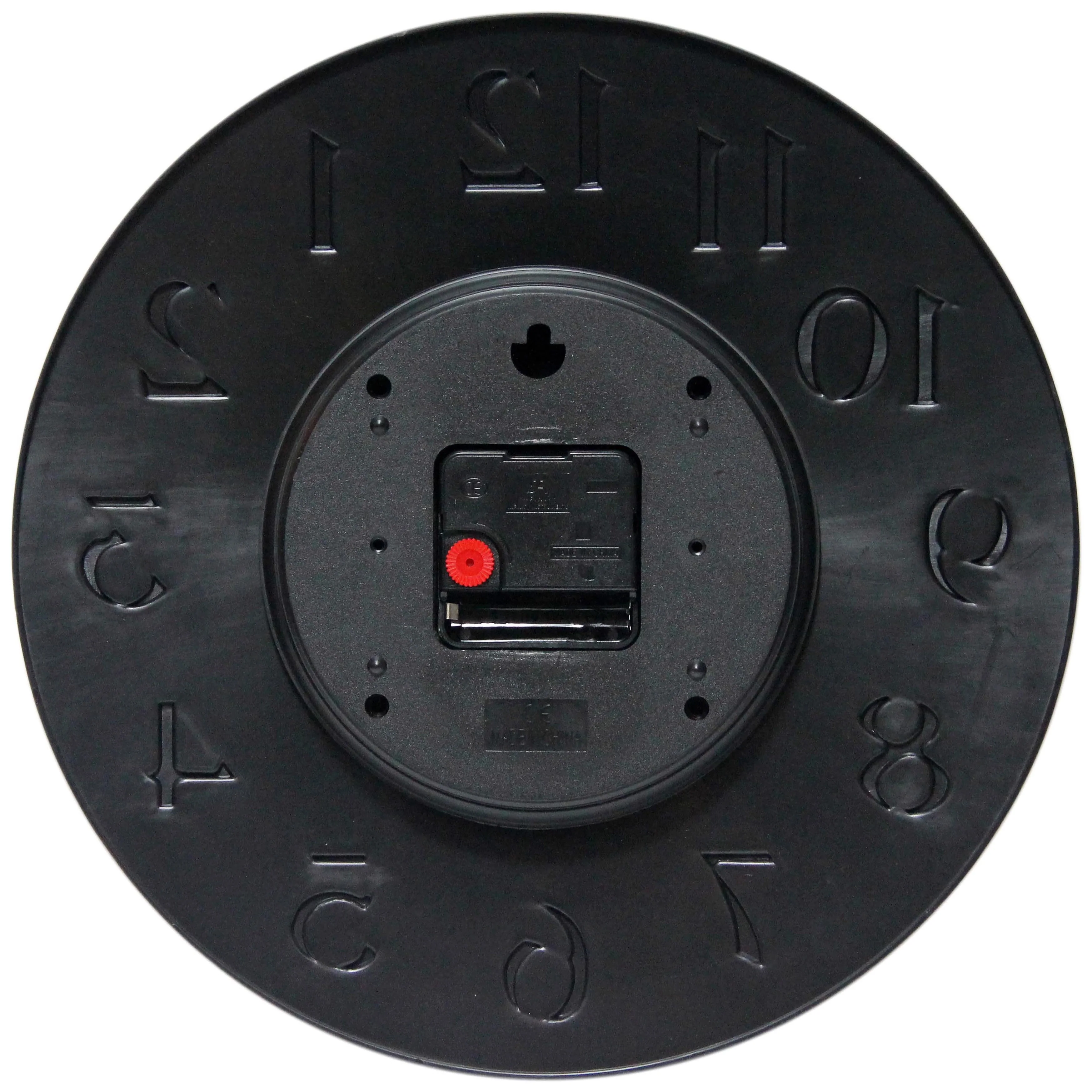 Infinity Instruments Vogue 12-inch Round Wall Clock - 12 x 1.25 x 12