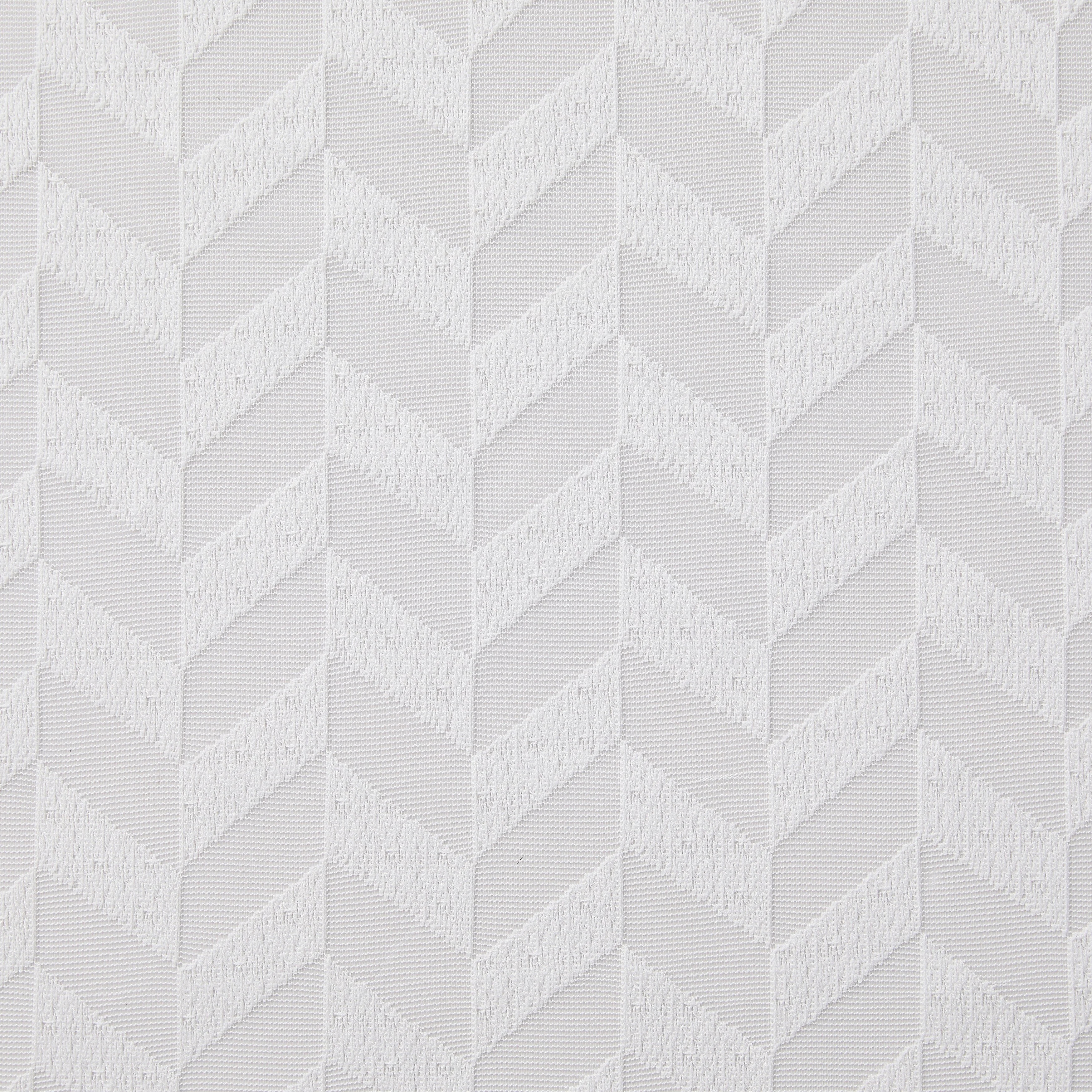 HLC.me Herringbone Lace Thick Semi Sheer Premium Grommet Top Window Curtain Panels Kids Room & Bedroom - Set of 2 Panels