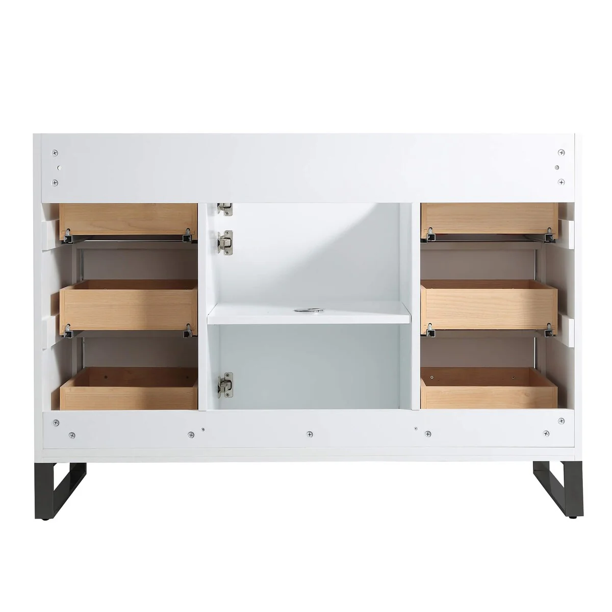 Fine Fixtures Opulence Collection Bathroom Vanity with White Ceramic Sink