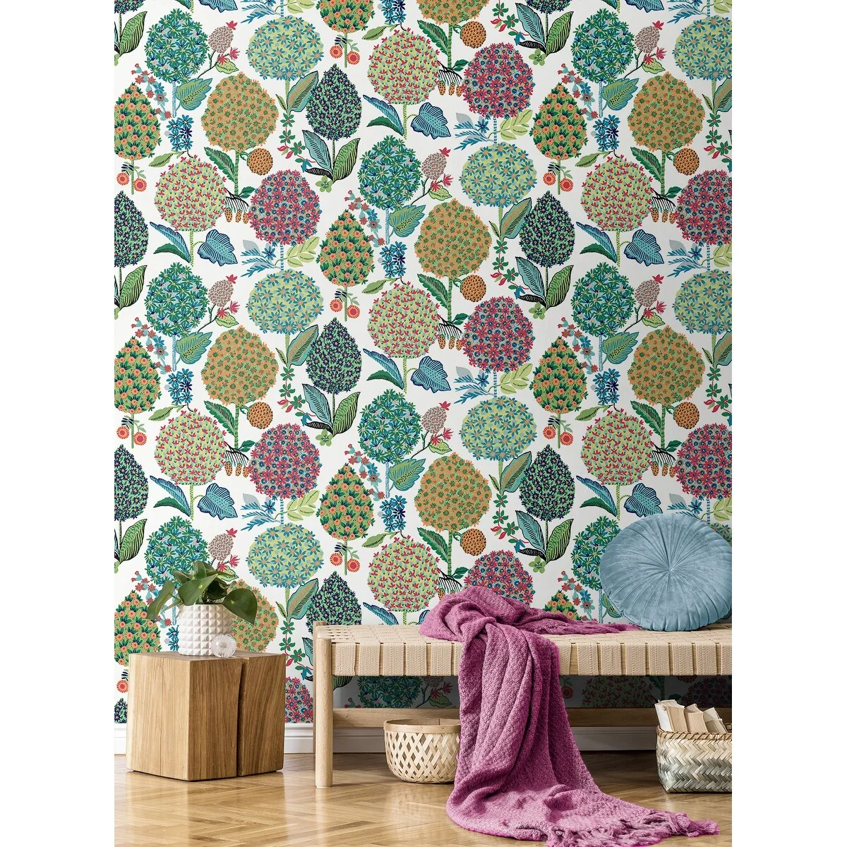 NextWall Blooming Bulbs Peel and Stick Wallpaper