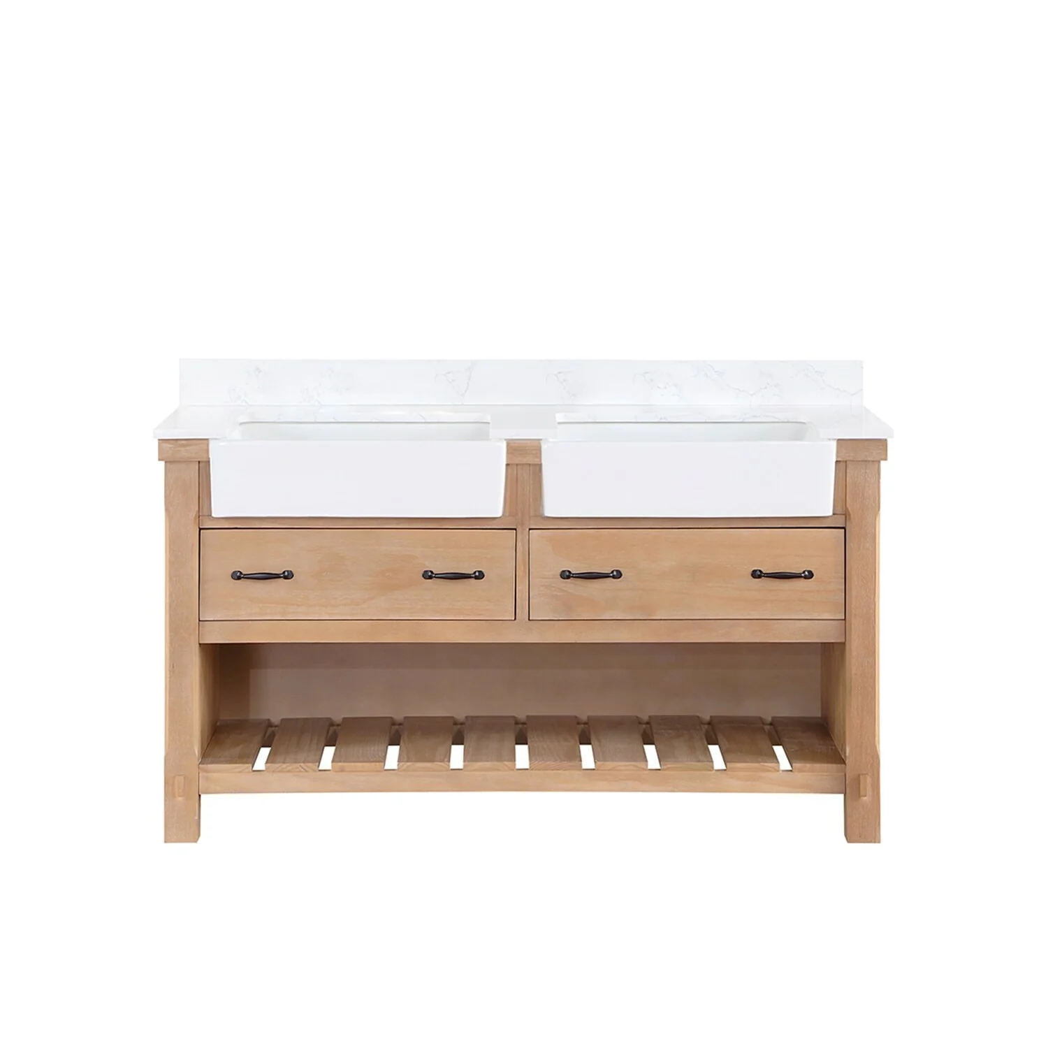 Villareal Bath Vanity with Composite Stone Top without Mirror