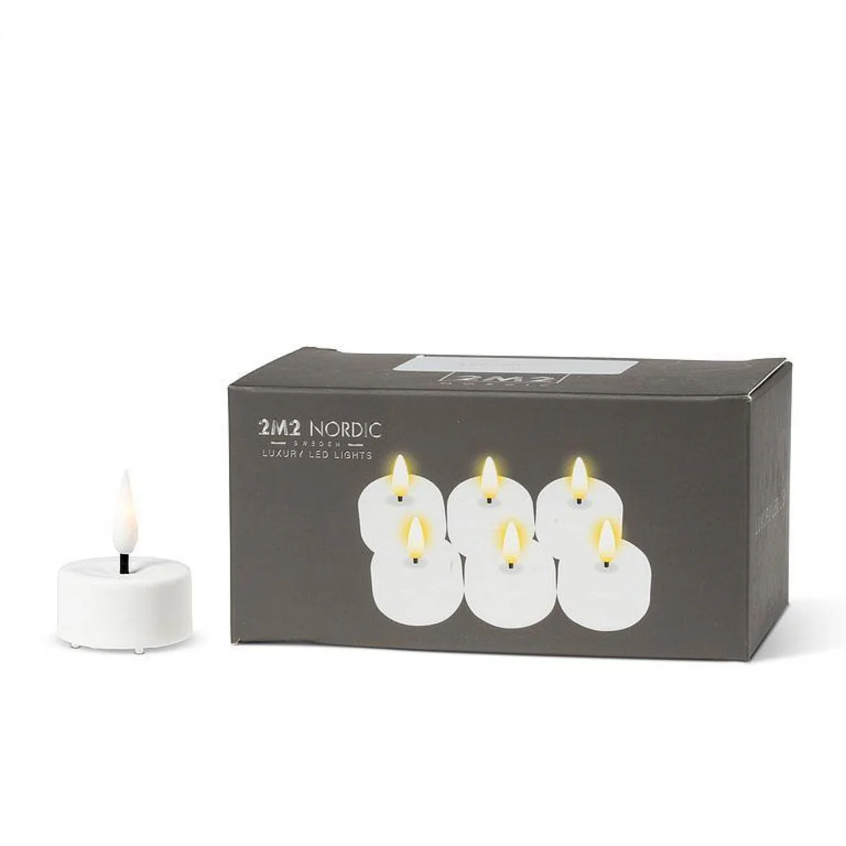 Set Of 6 Led Tealight Candle