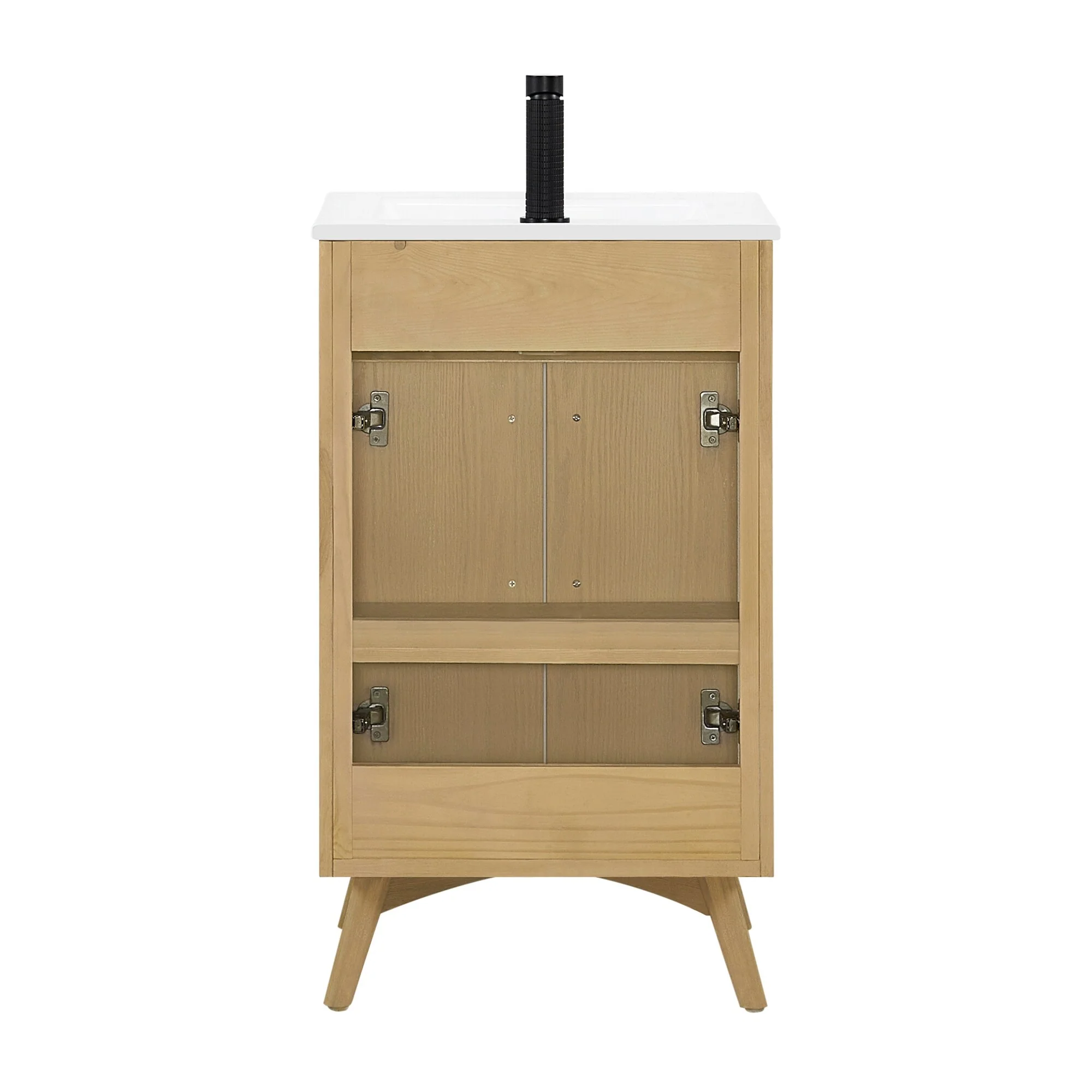 Delhi Bath Vanity with White Ceramic Basin Top without Mirror