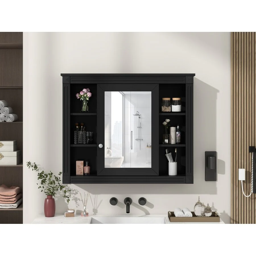 35'' x 28'' Wall Mounted Bathroom Medicine Cabinet - 35