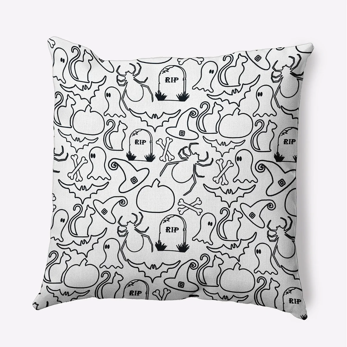 Halloween Outlines Accent Pillow