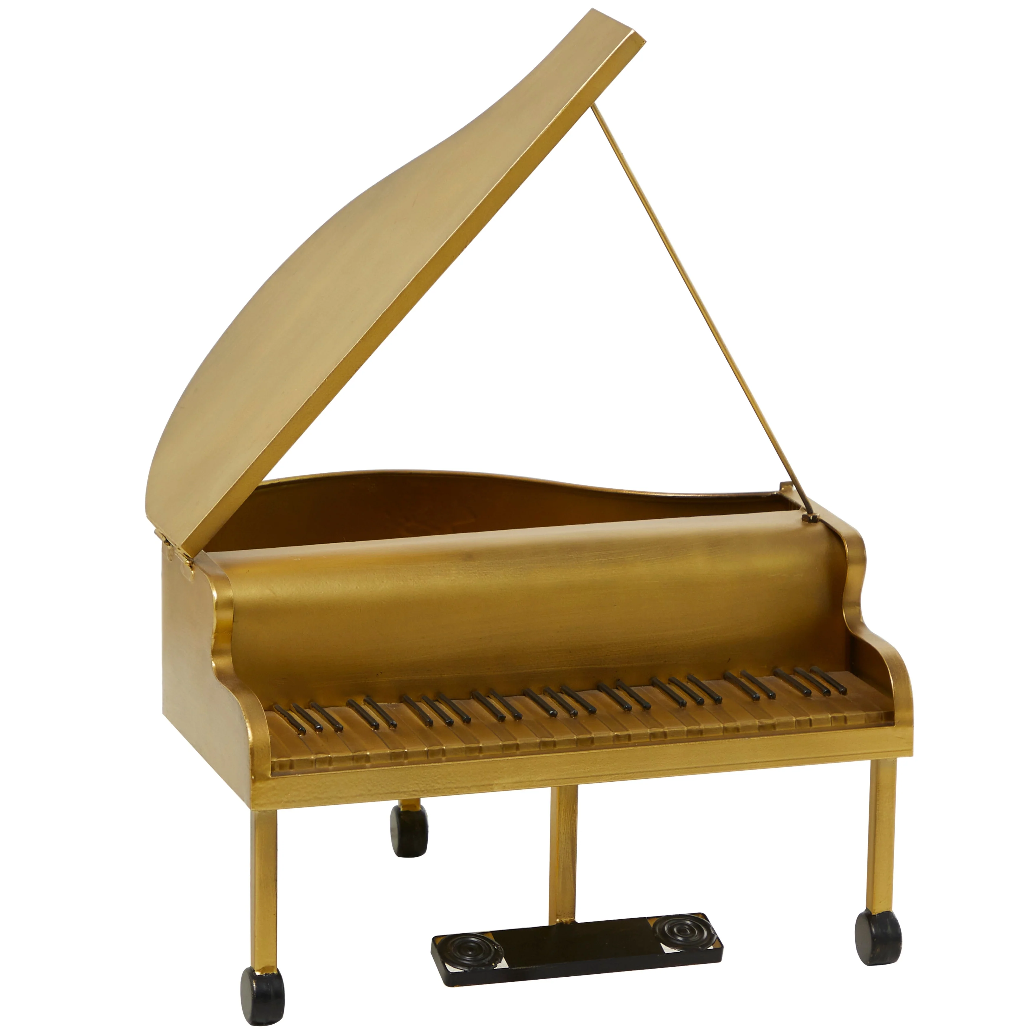 Metal Instrument Piano Sculpture - Gold - The Novogratz - 13