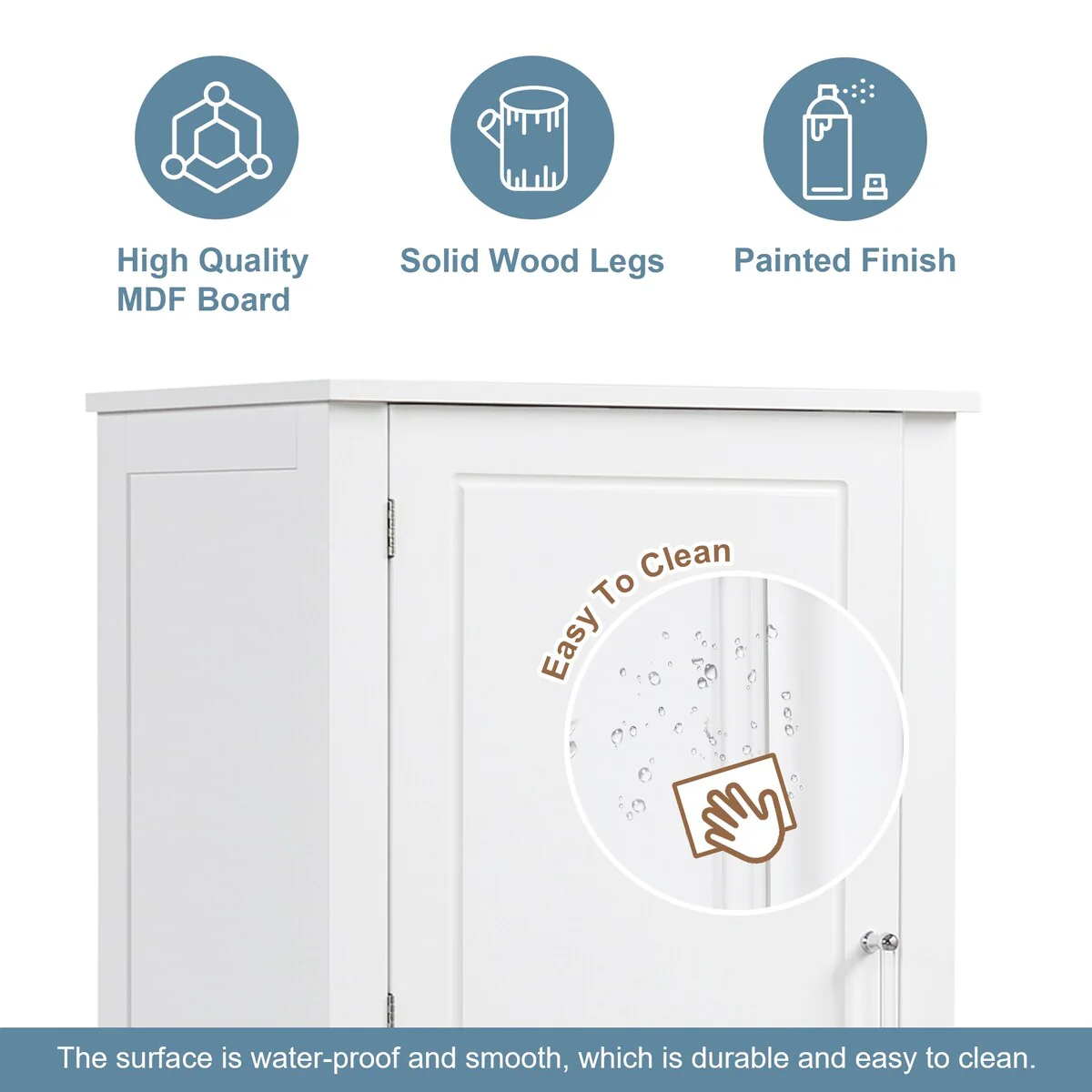 Tall Bathroom Storage Cabinet, Freestanding Storage Cabinet
