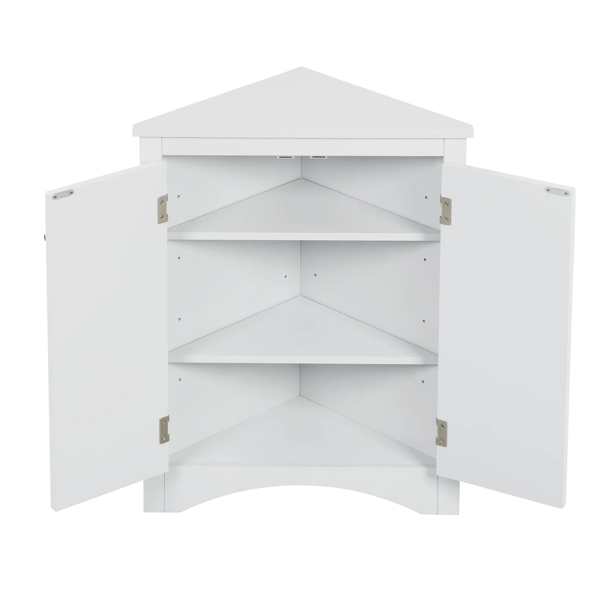 Triangle Bathroom Storage Cabinet with Adjustable Shelves