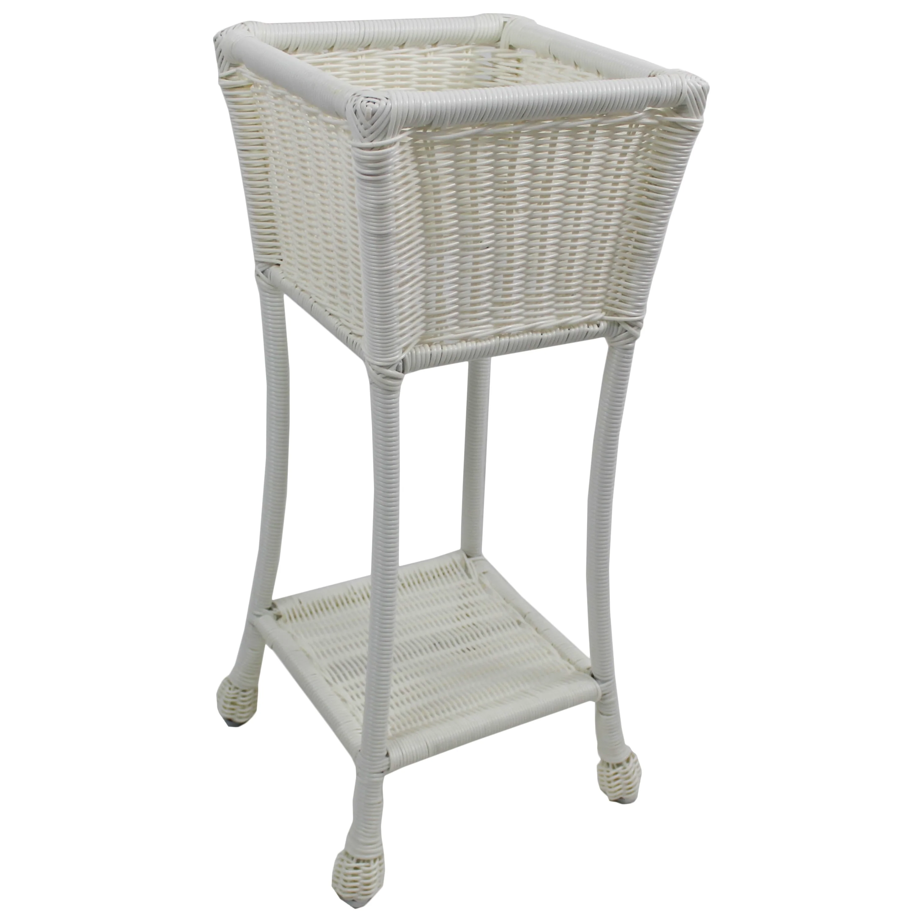 Maui Resin Wicker/ Steel Square Planter