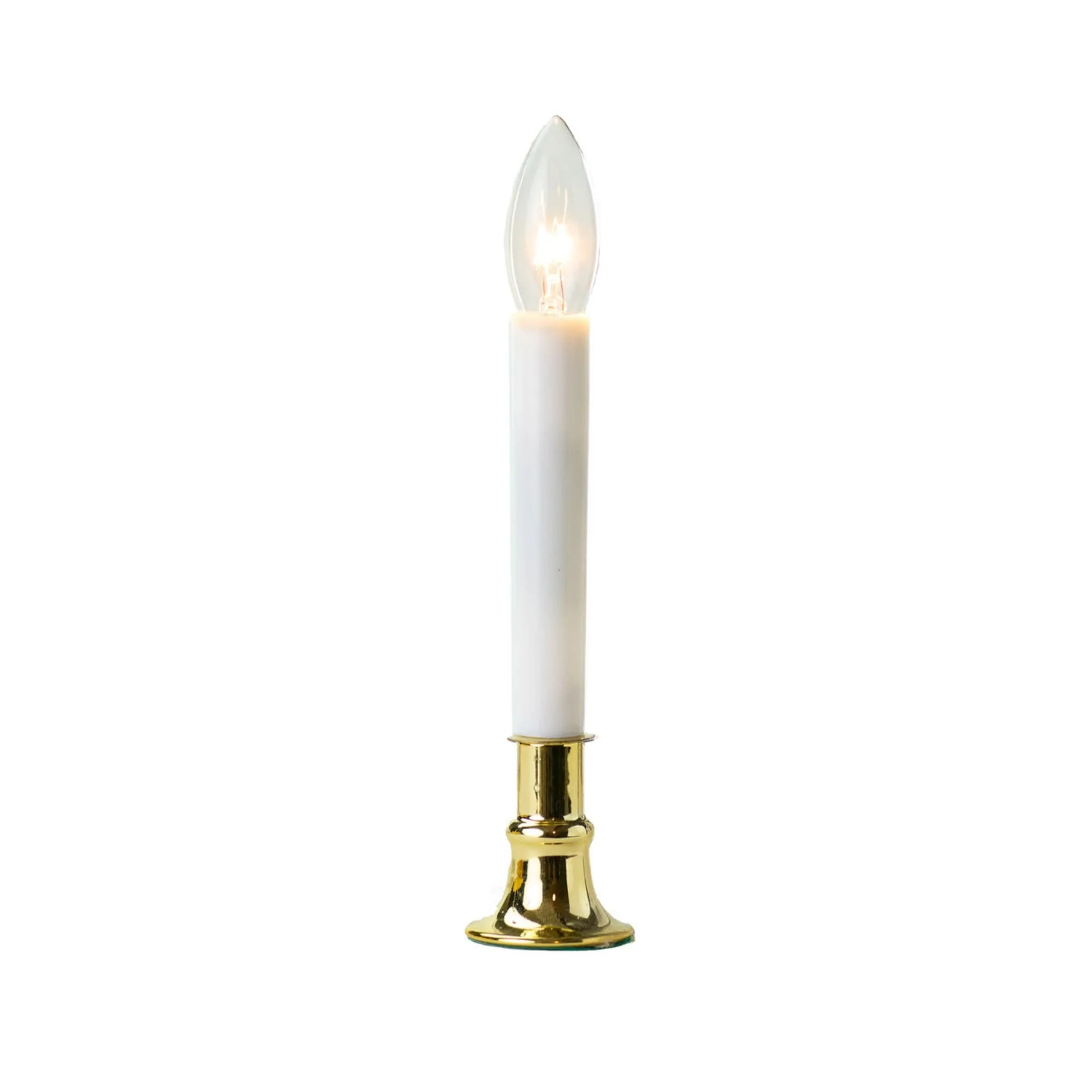 Lighted Window Candles with Brass Base - 9