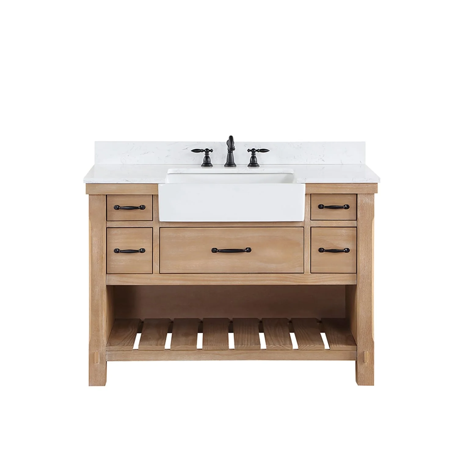 Villareal Bath Vanity with Composite Stone Top without Mirror