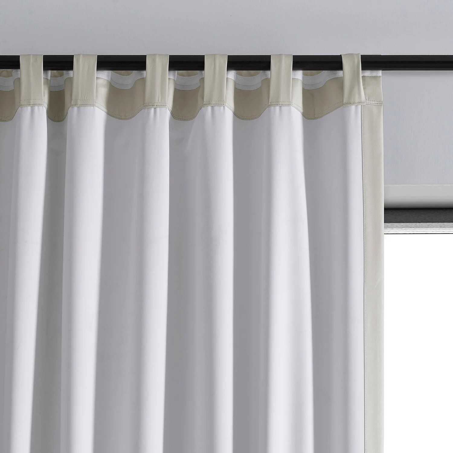 Exclusive Fabrics Essential Polyester Solid Blackout Curtains - Thermal Insulated Window Curtains Rod Pocket (Single Panel)
