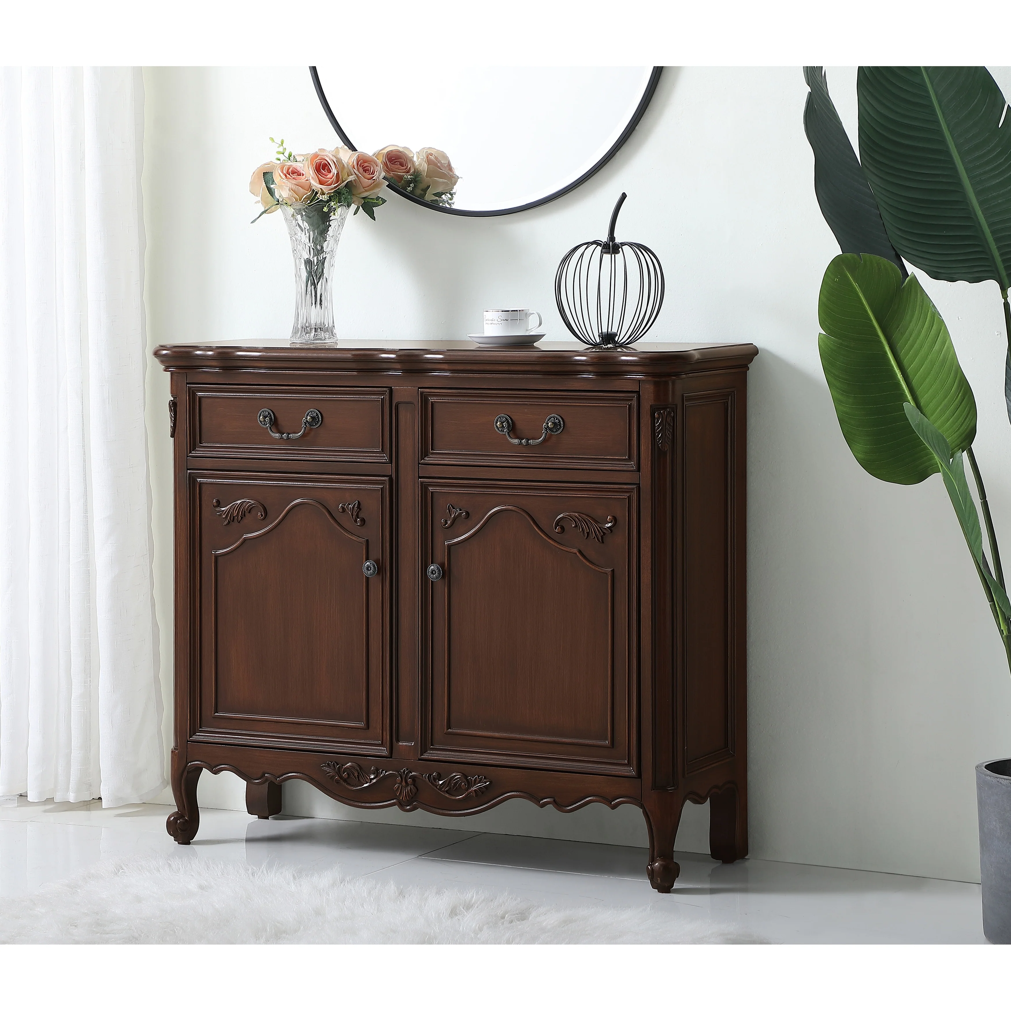 Double Drawer Accent Chest