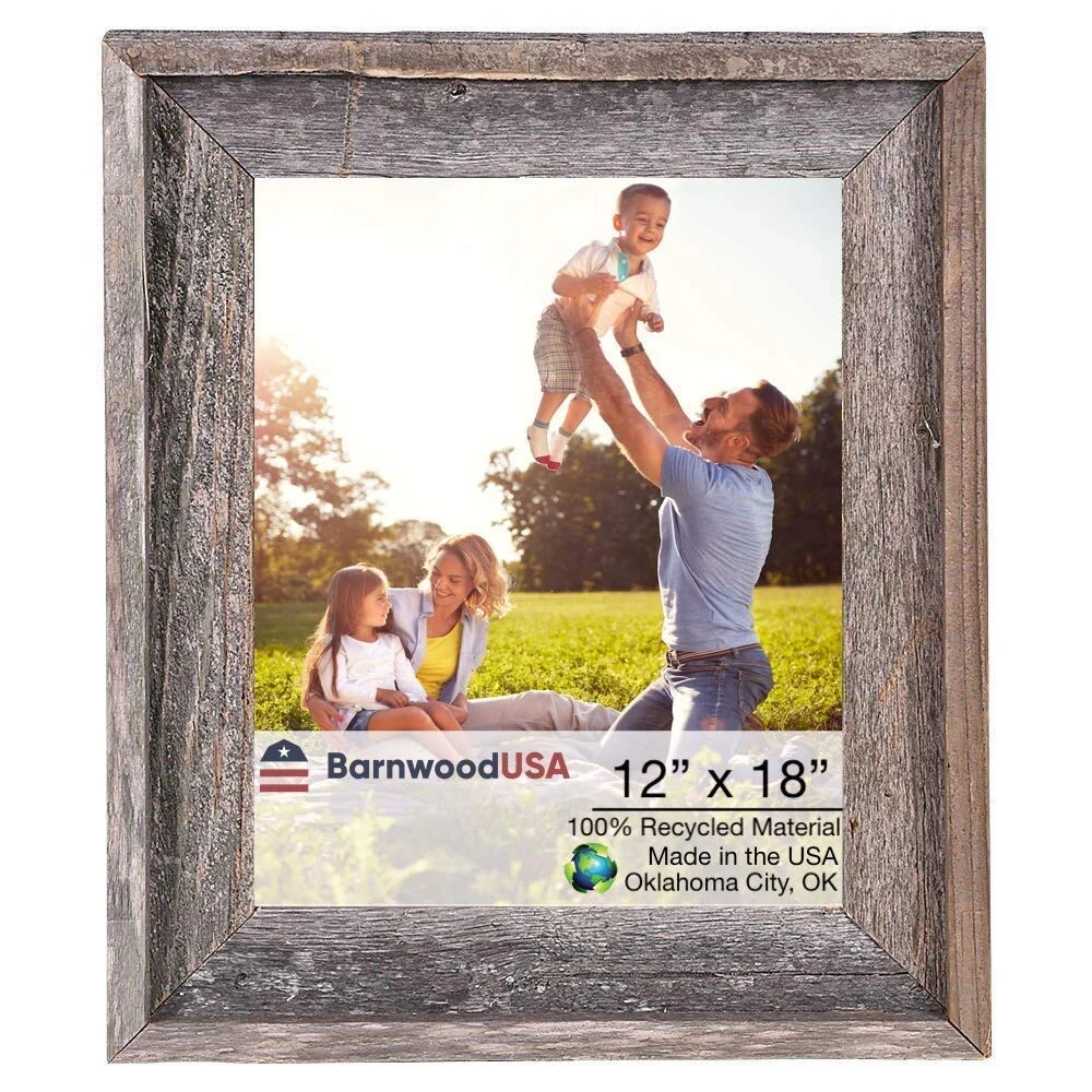 BarnwoodUSA Rustic Farmhouse Signature Wood Picture Frame