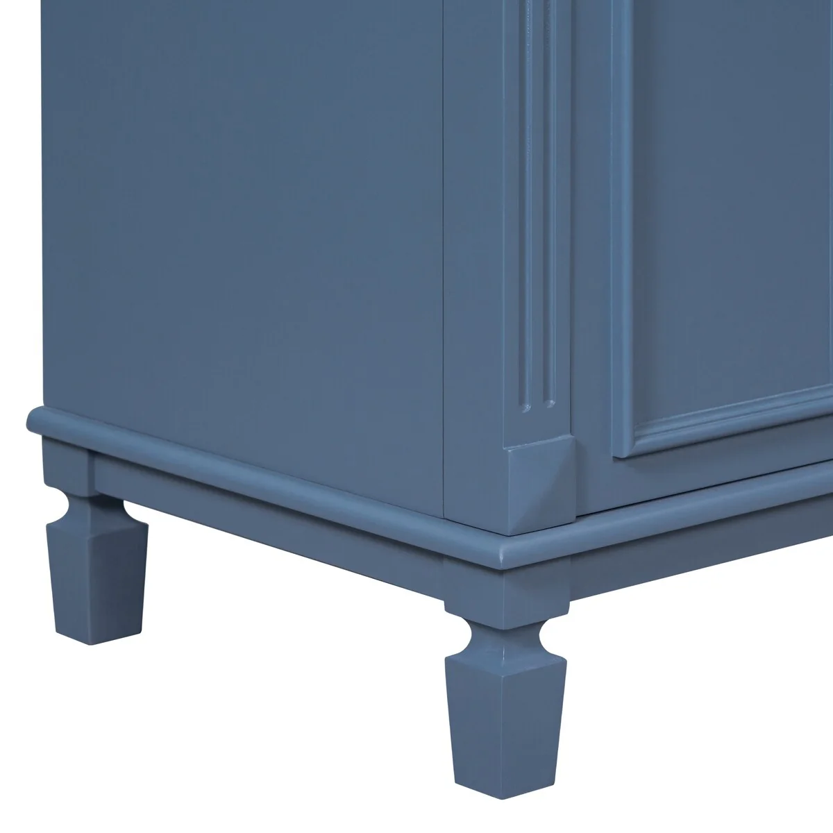 36 in. W x 18 in. D x 34 in. H Freestanding Bath Vanity with White Resin Top and Mirror Cabinet