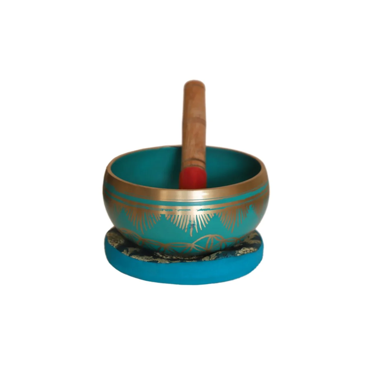 4064 New Cottage Handicraft ,The Heart Chakra - Green Tibetan Singing Bowl with free Elephant Gift