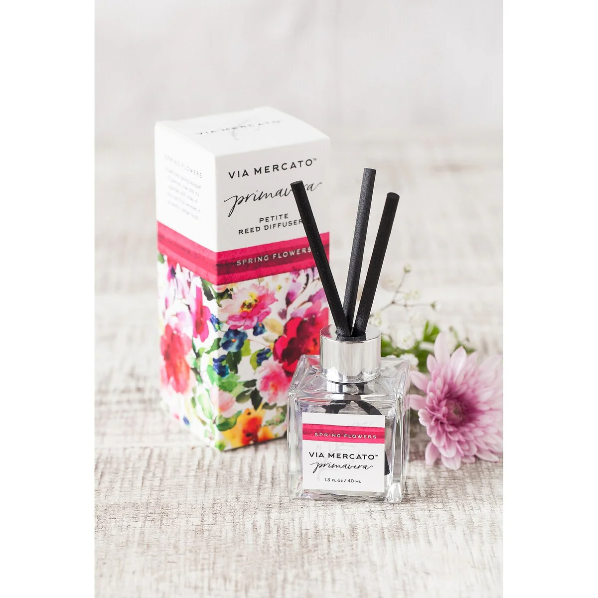 Via Mercato Primavera Petite Reed Diffuser-Spring Flowers
