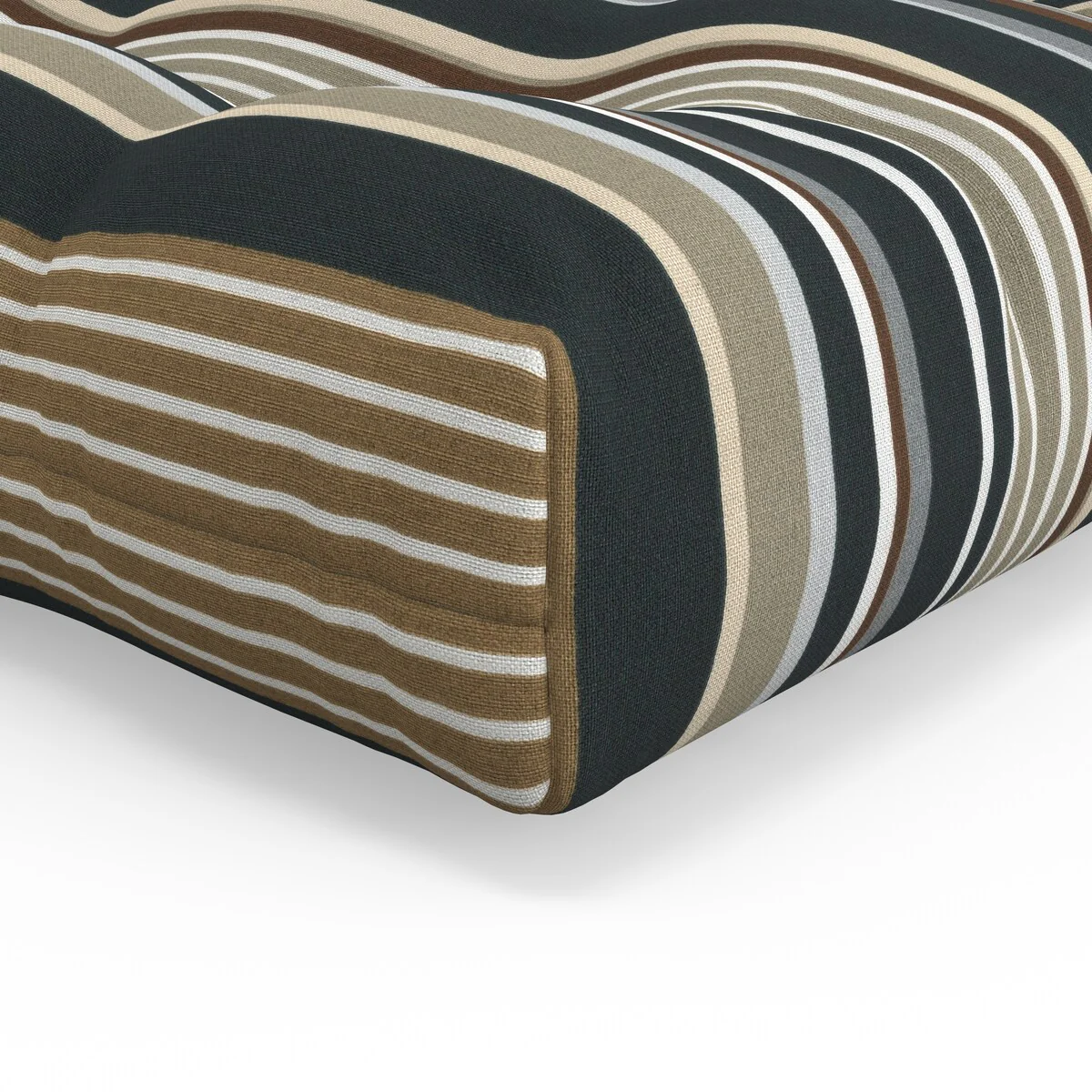 Pillow Perfect Outdoor/Indoor 100% Polyester Chair Pad , Weather Resistant, Fade Resistant