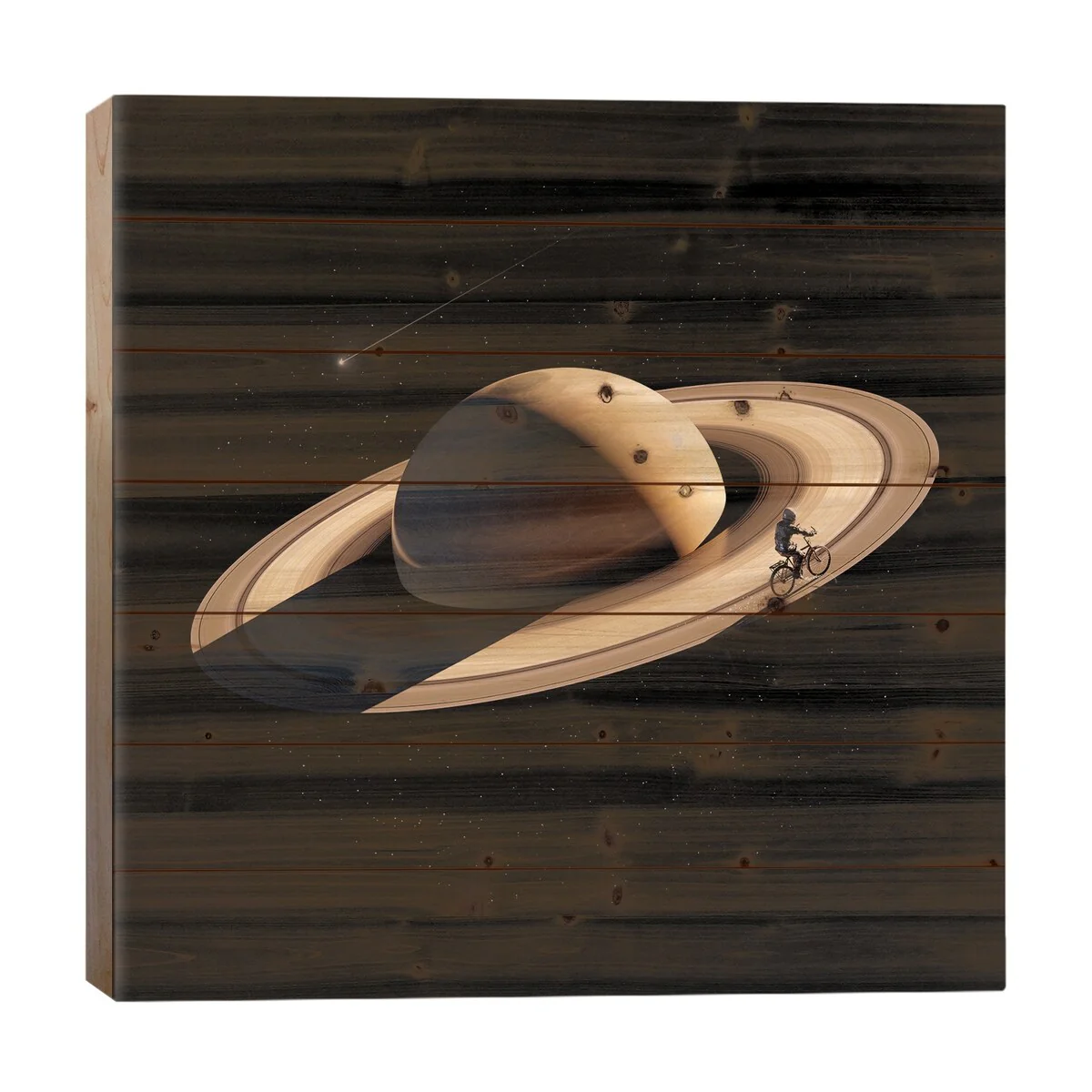 Wandering II Print On Wood by Nicebleed - Multi-Color