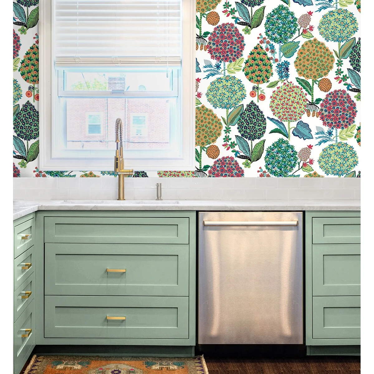 NextWall Blooming Bulbs Peel and Stick Wallpaper