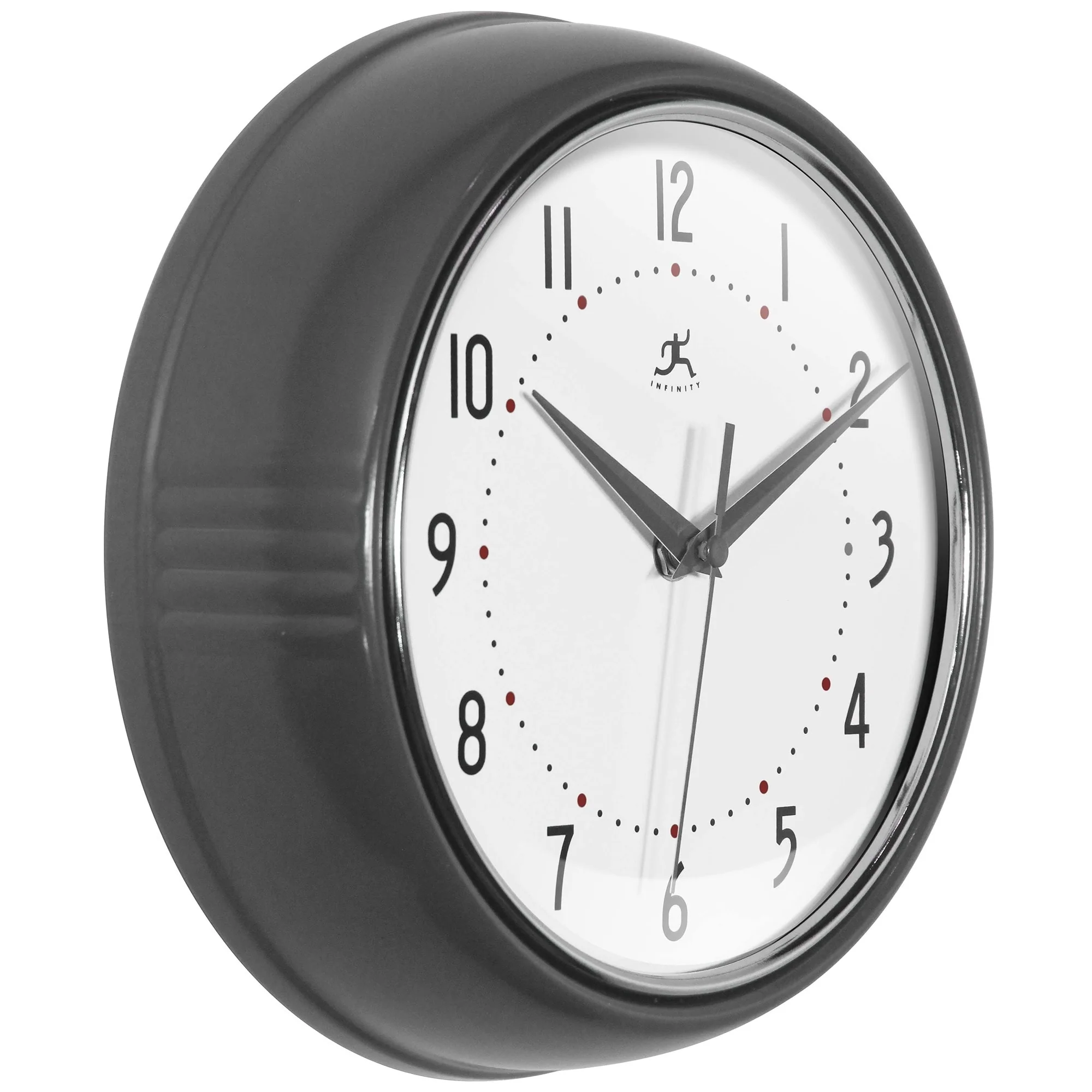 Round Retro Kitchen Wall Clock by Infinity Instruments