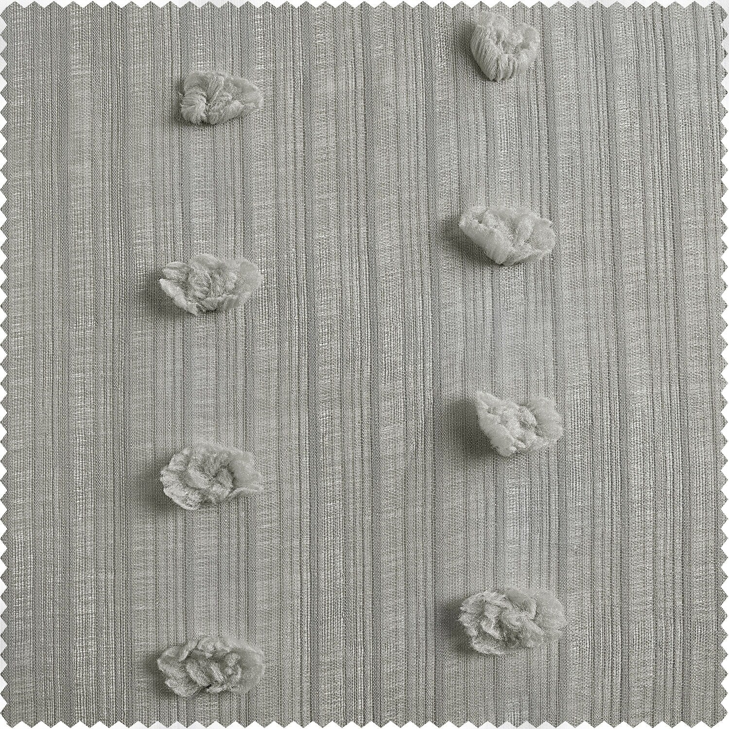 Exclusive Fabrics Strasbourg Dot Patterned Faux Linen Sheer Curtain (1 Panel)