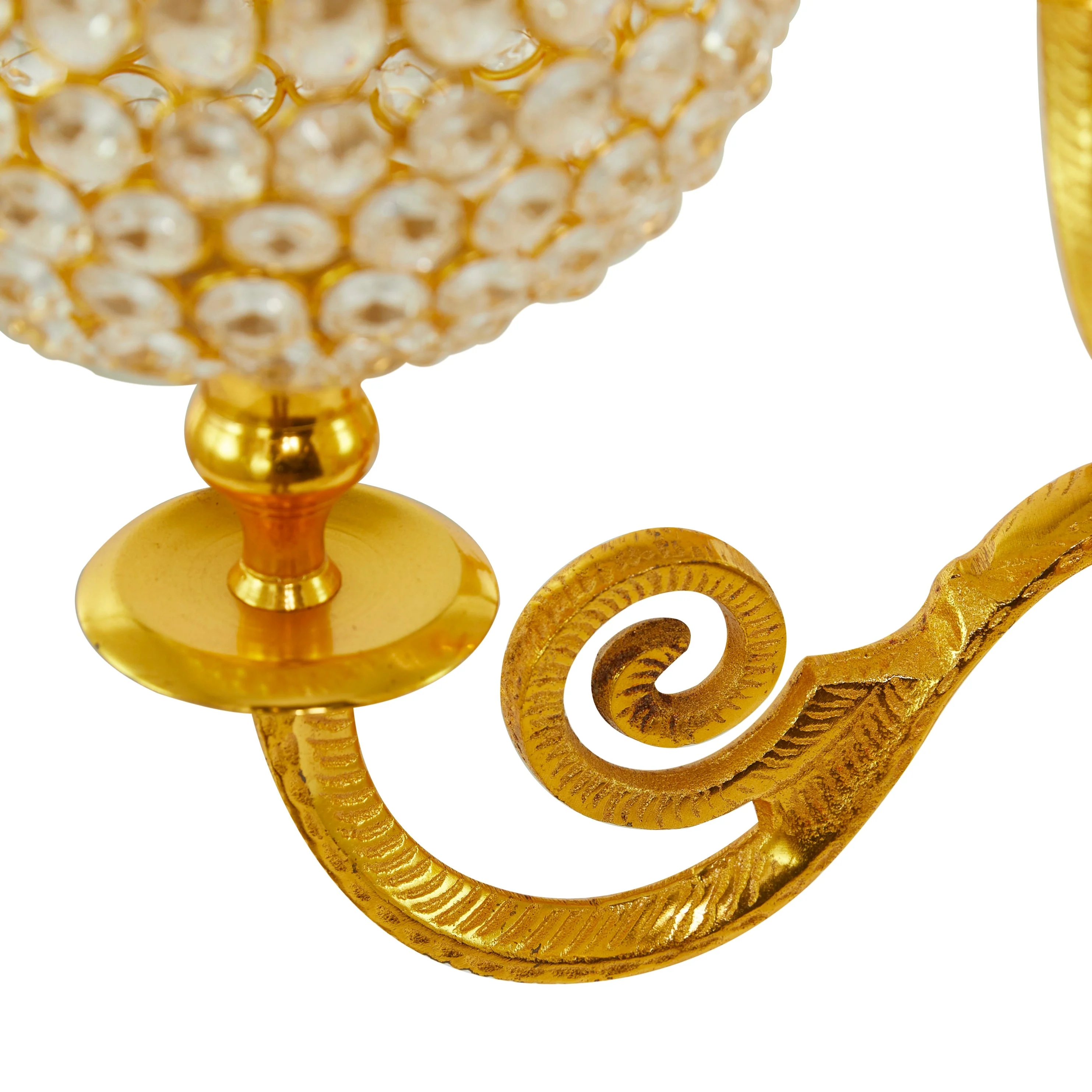 Gold Aluminum Metal Candelabra - 24 x 24 x 40