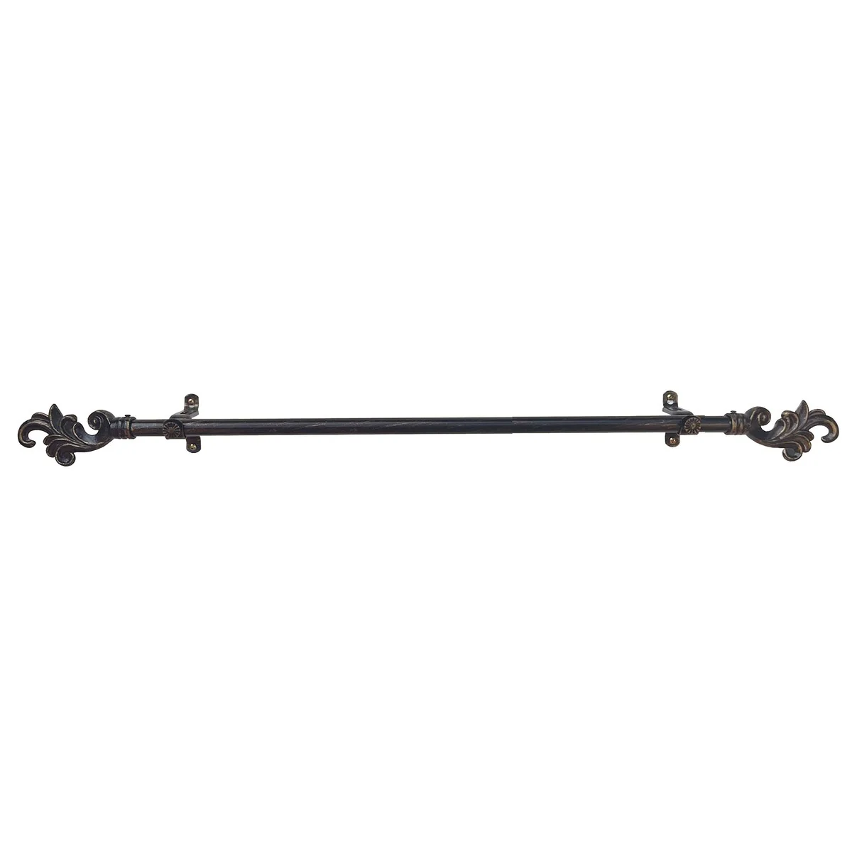 Metallo Regal Black Decorative Rod & Finial 28-160 Inch