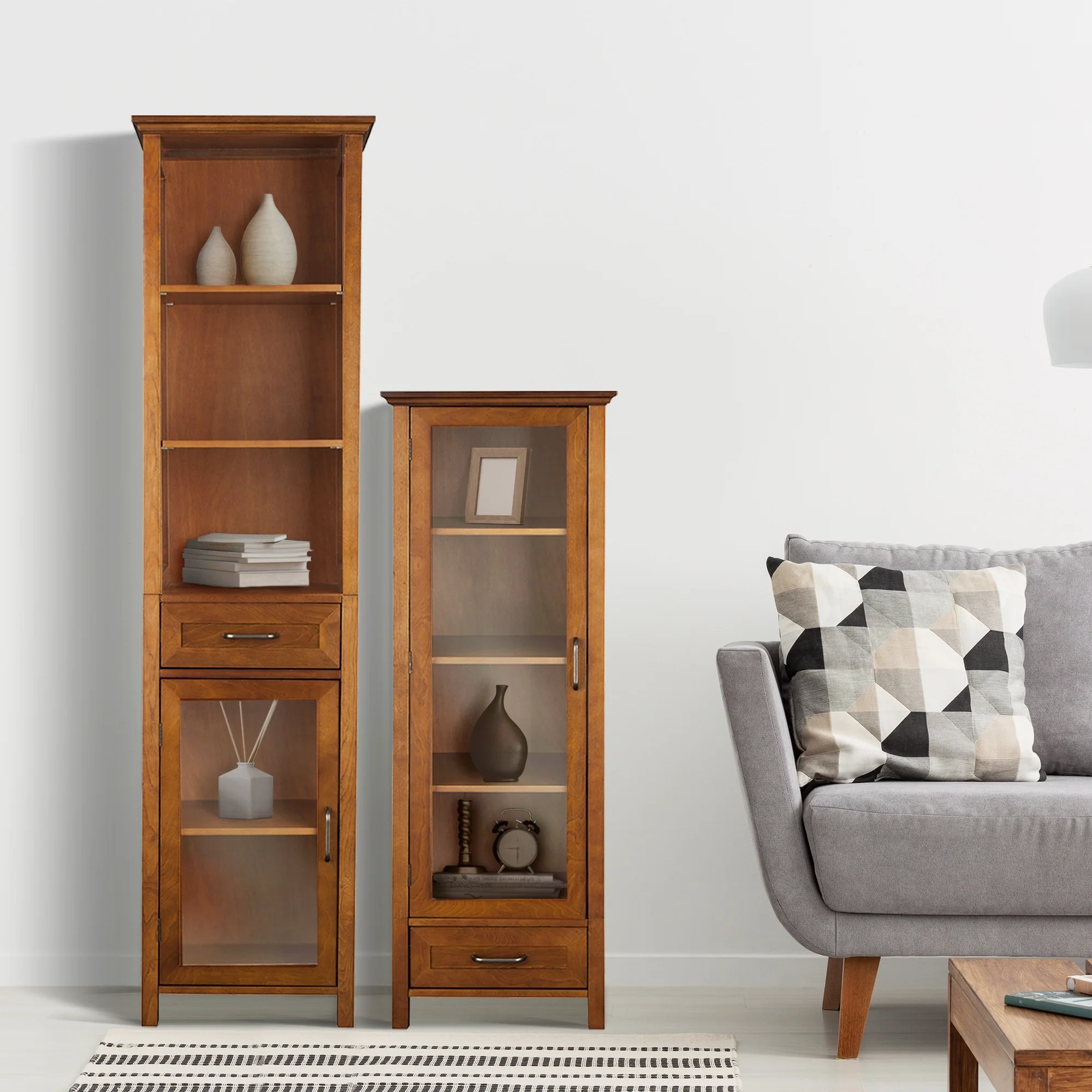 Teamson Home Avery Freestanding Linen Cabinet - 13.5
