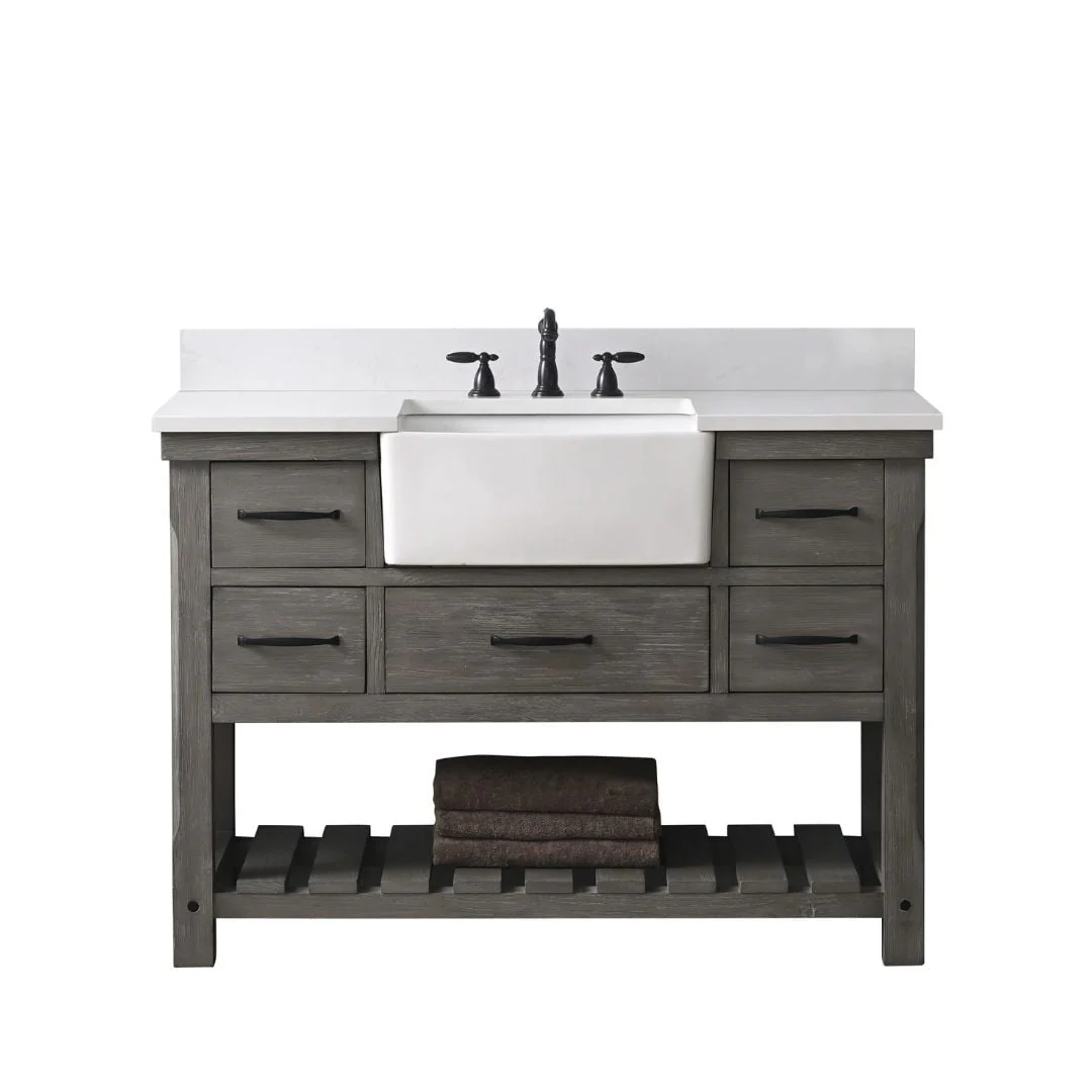 Sudio Design Bathroom Vanity Wesley Weathered Collection.