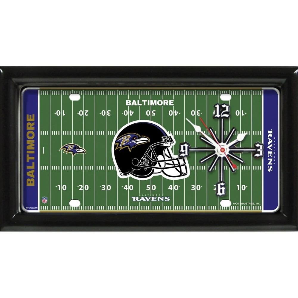 Baltimore Ravens Field Clock