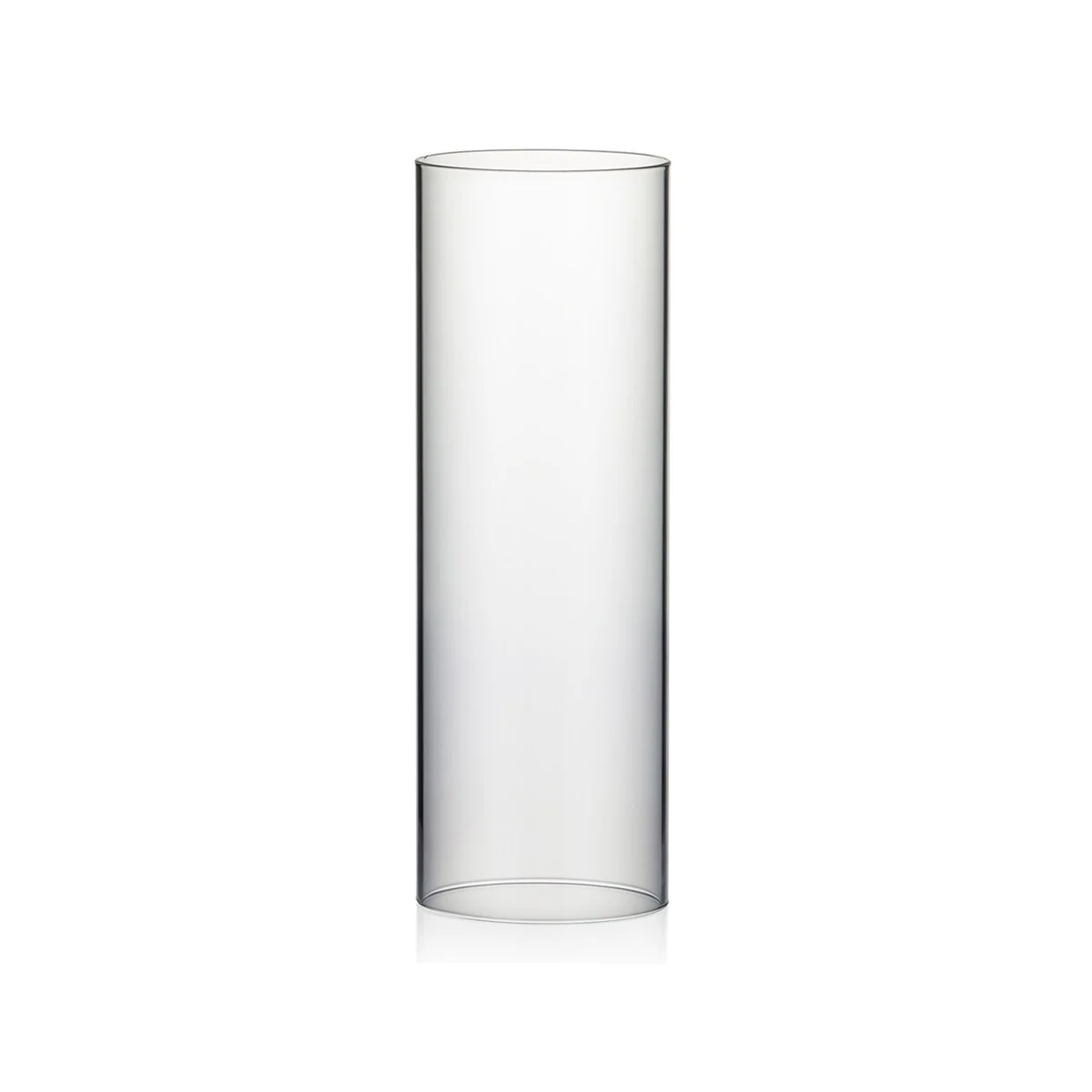 Clear Glass Cylinder Hurricane Chimney Tube, Candle Cover - 1 Piece